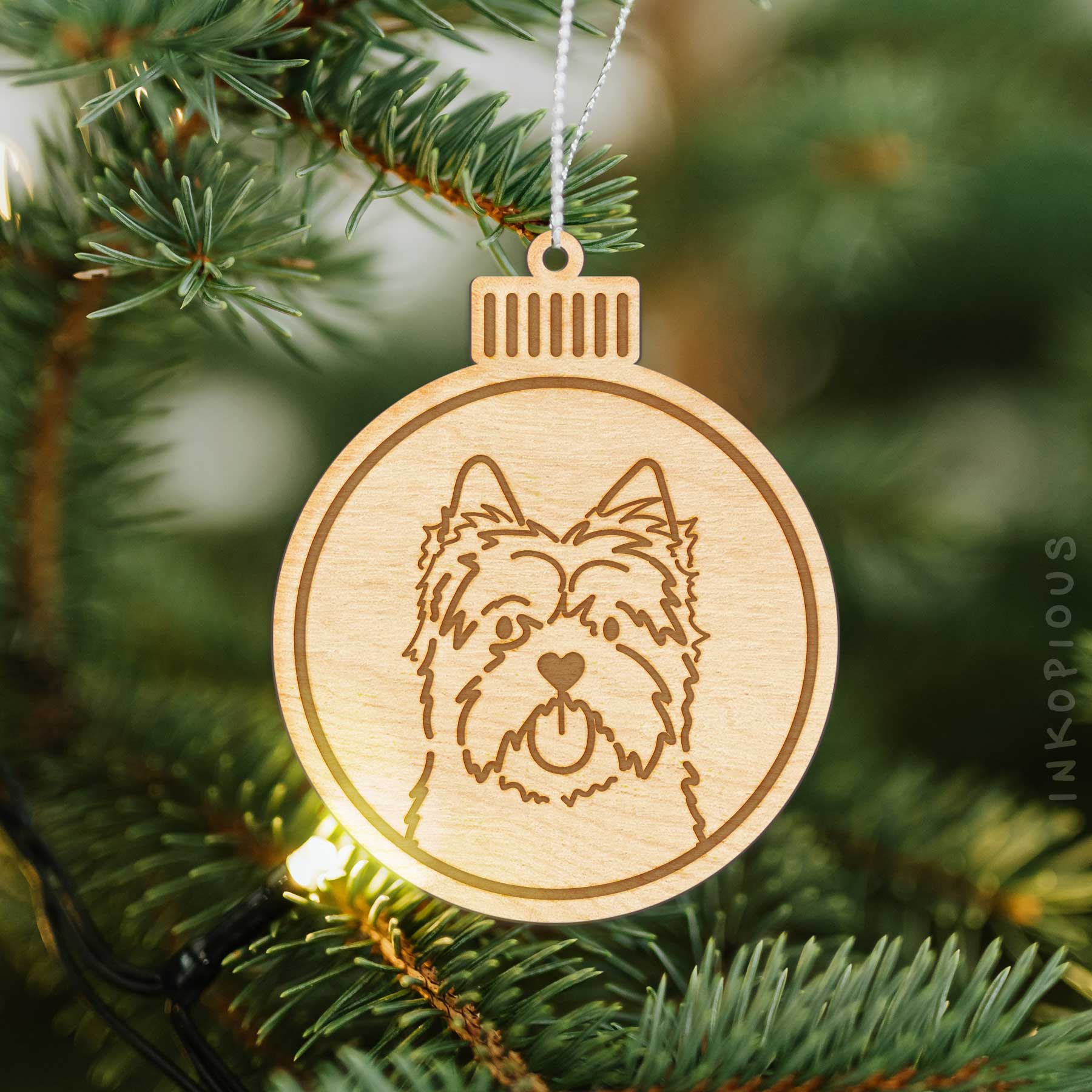 Love Always Cairn Terrier - Wooden Ornament