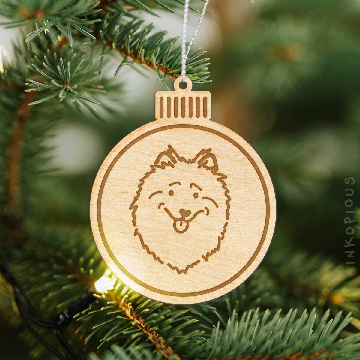 Love Always Keeshond - Wooden Ornament
