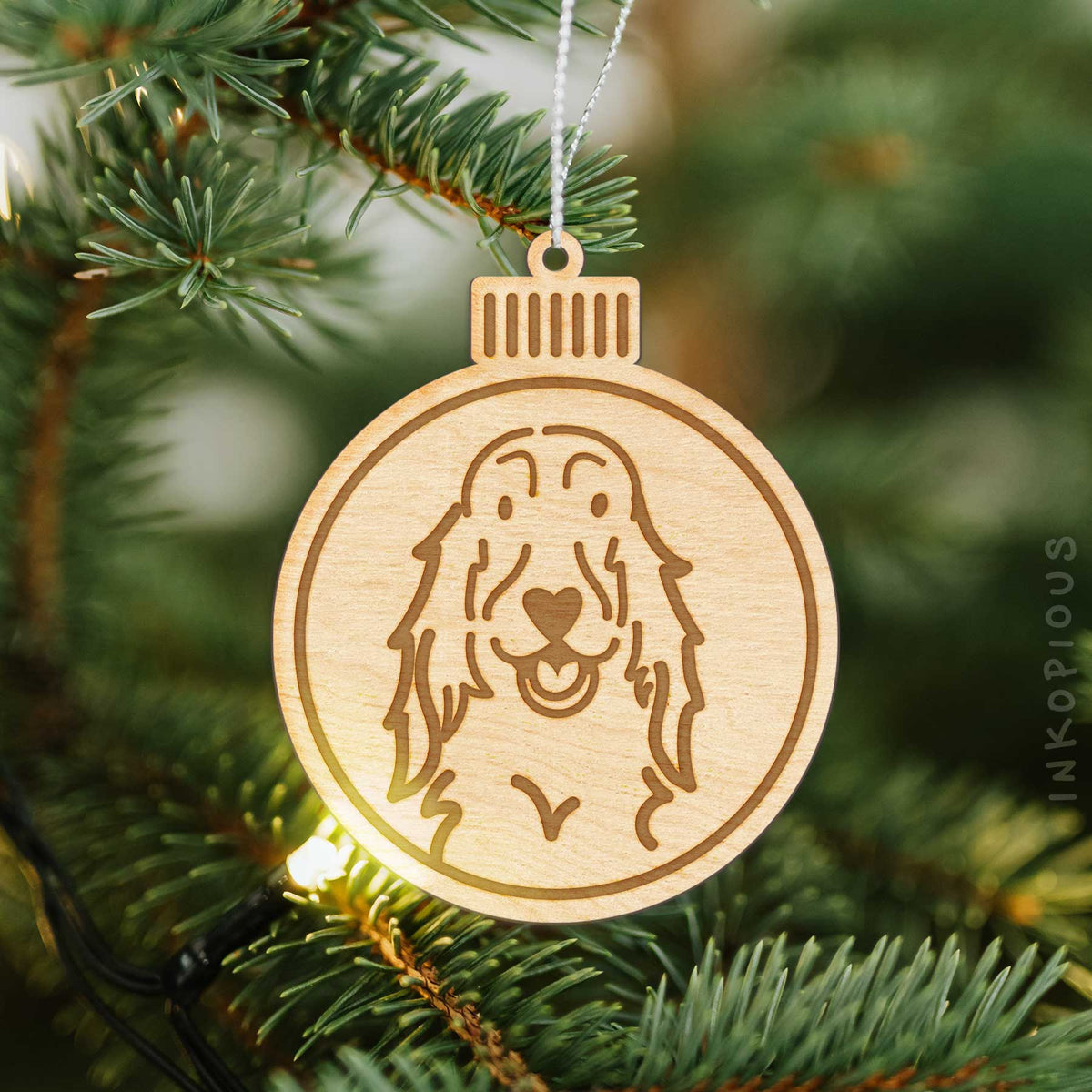 Love Always Setter - Wooden Ornament