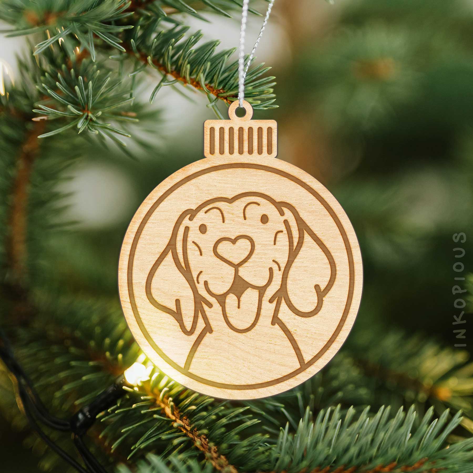 Love Always Vizsla - Wooden Ornament