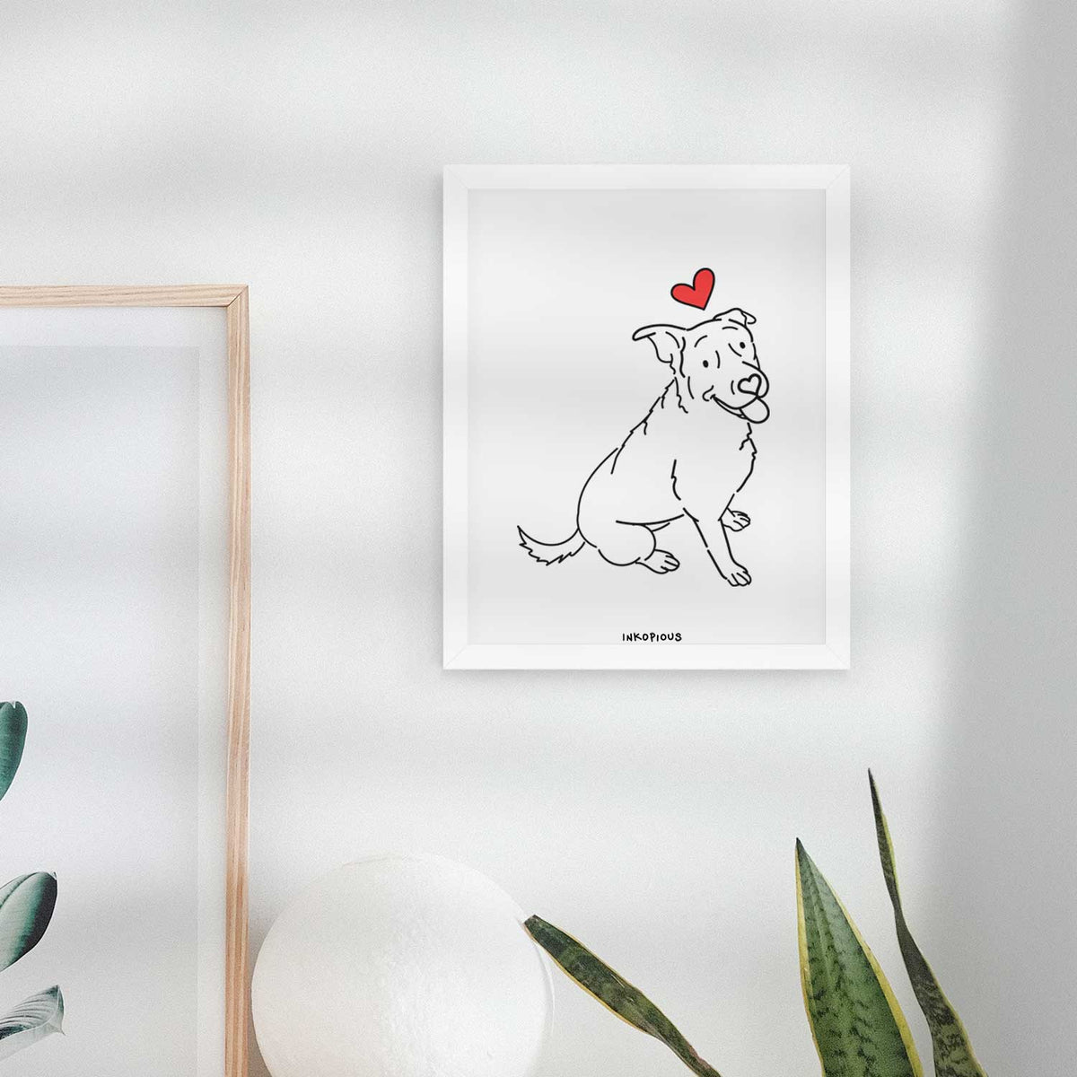 Love Always Rottweiler Mix - Rocky Art Print