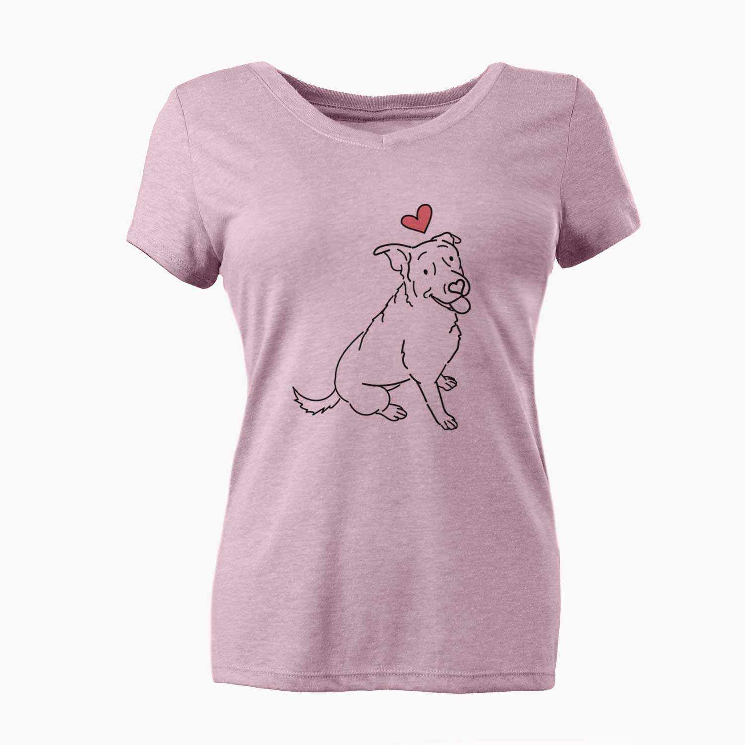 Love Always Rottweiler Mix - Rocky - Women's V-neck Shirt