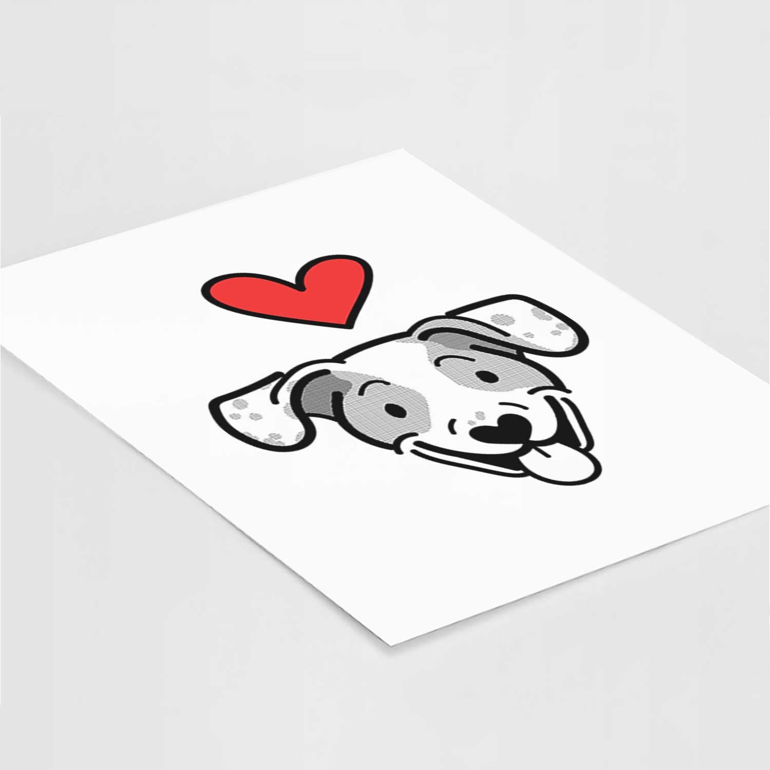 Love Always Beagle Mix - Roland Art Print