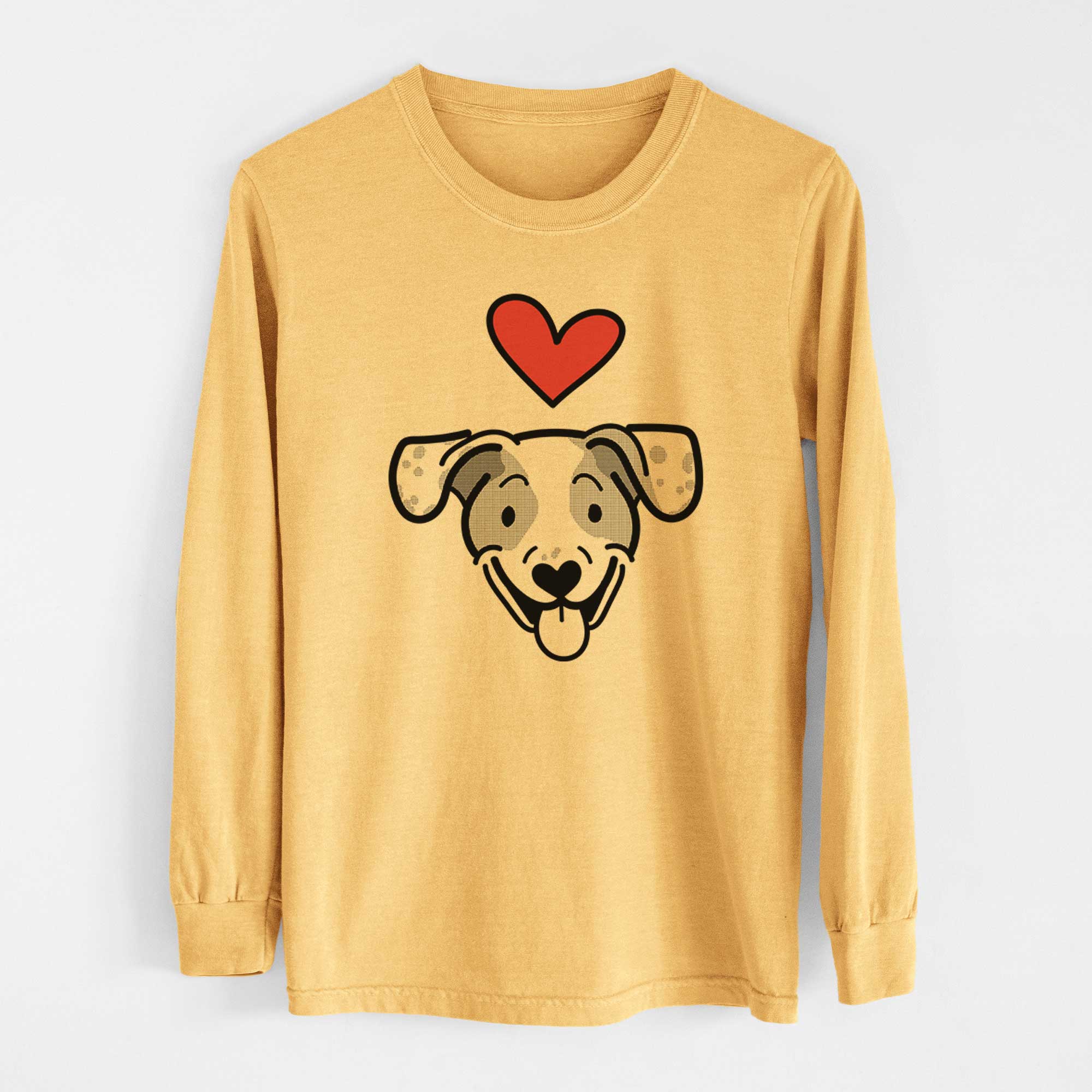 Love Always Beagle Mix - Roland - Heavyweight 100% Cotton Long Sleeve