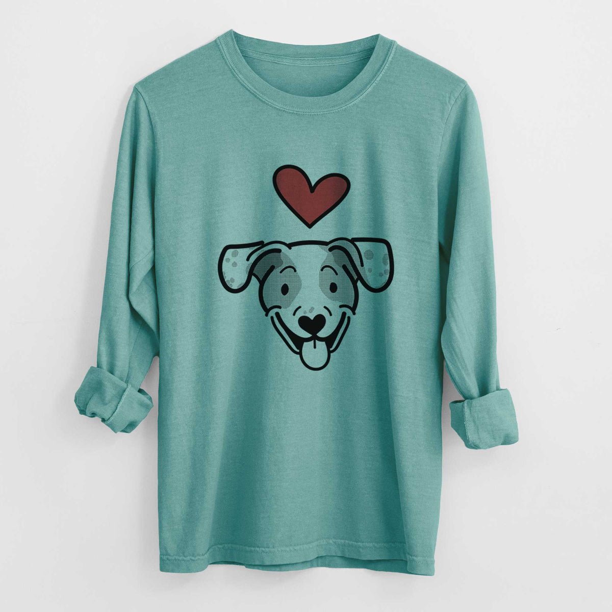 Love Always Beagle Mix - Roland - Heavyweight 100% Cotton Long Sleeve