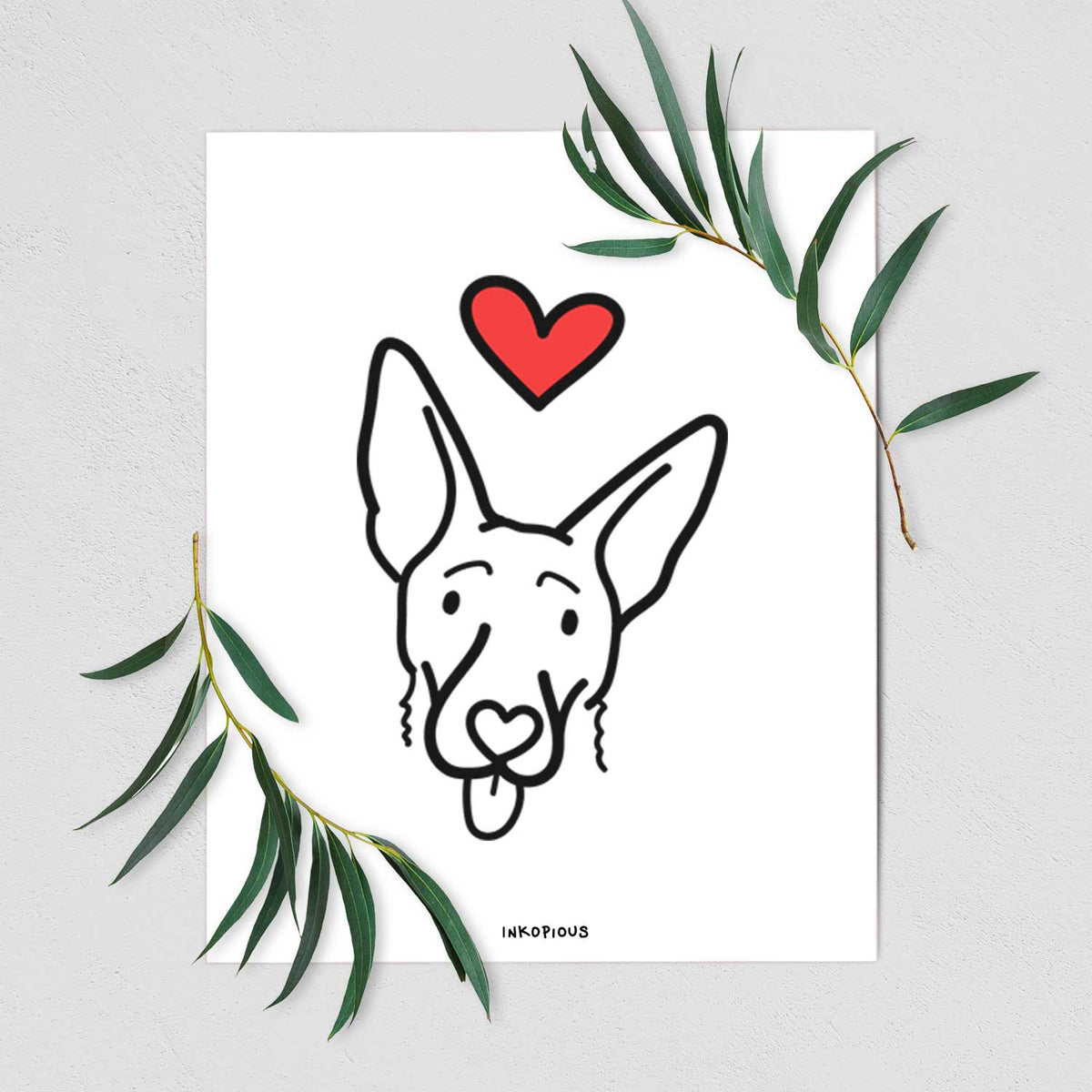 Love Always Shepherd Mix - Rosie Art Print