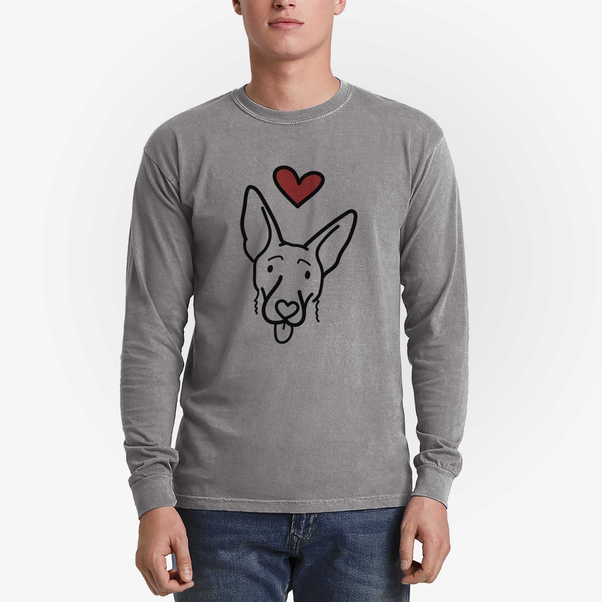 Love Always Shepherd Mix - Rosie - Heavyweight 100% Cotton Long Sleeve