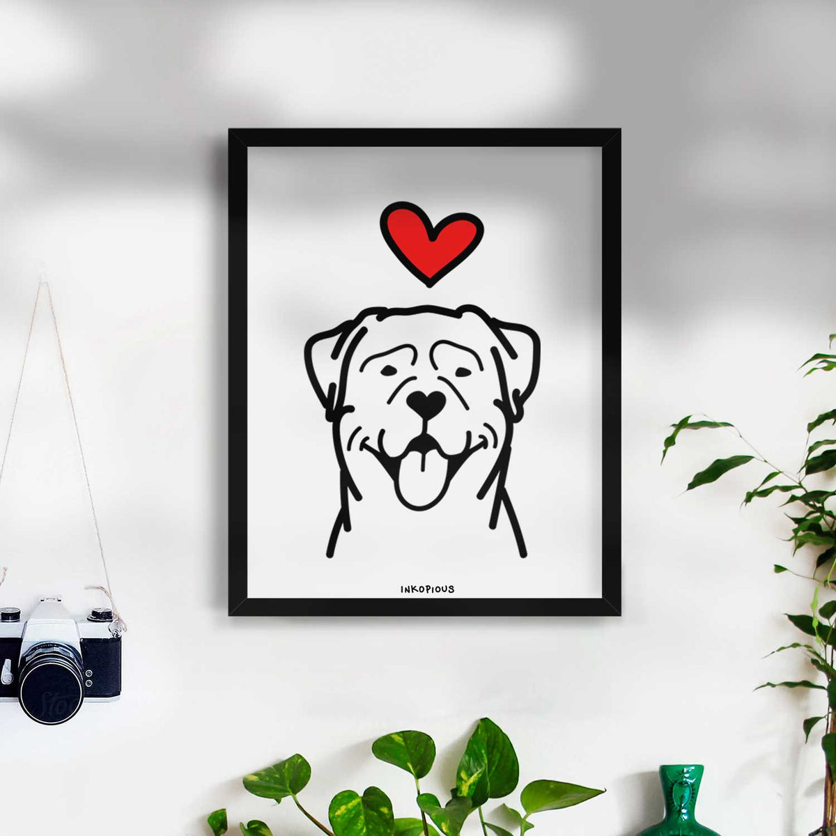 Love Always Rottweiler Art Print