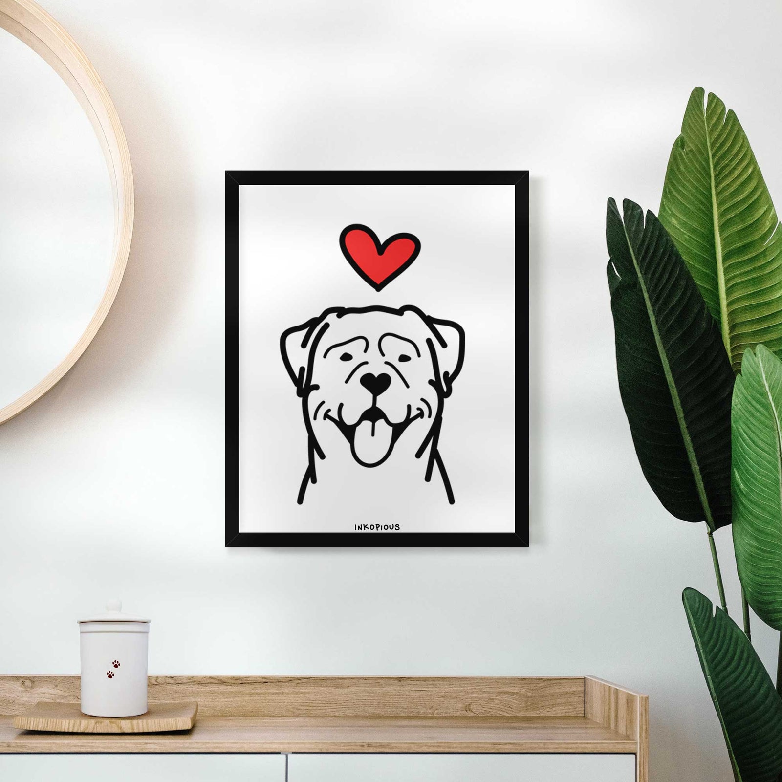 Love Always Rottweiler Art Print