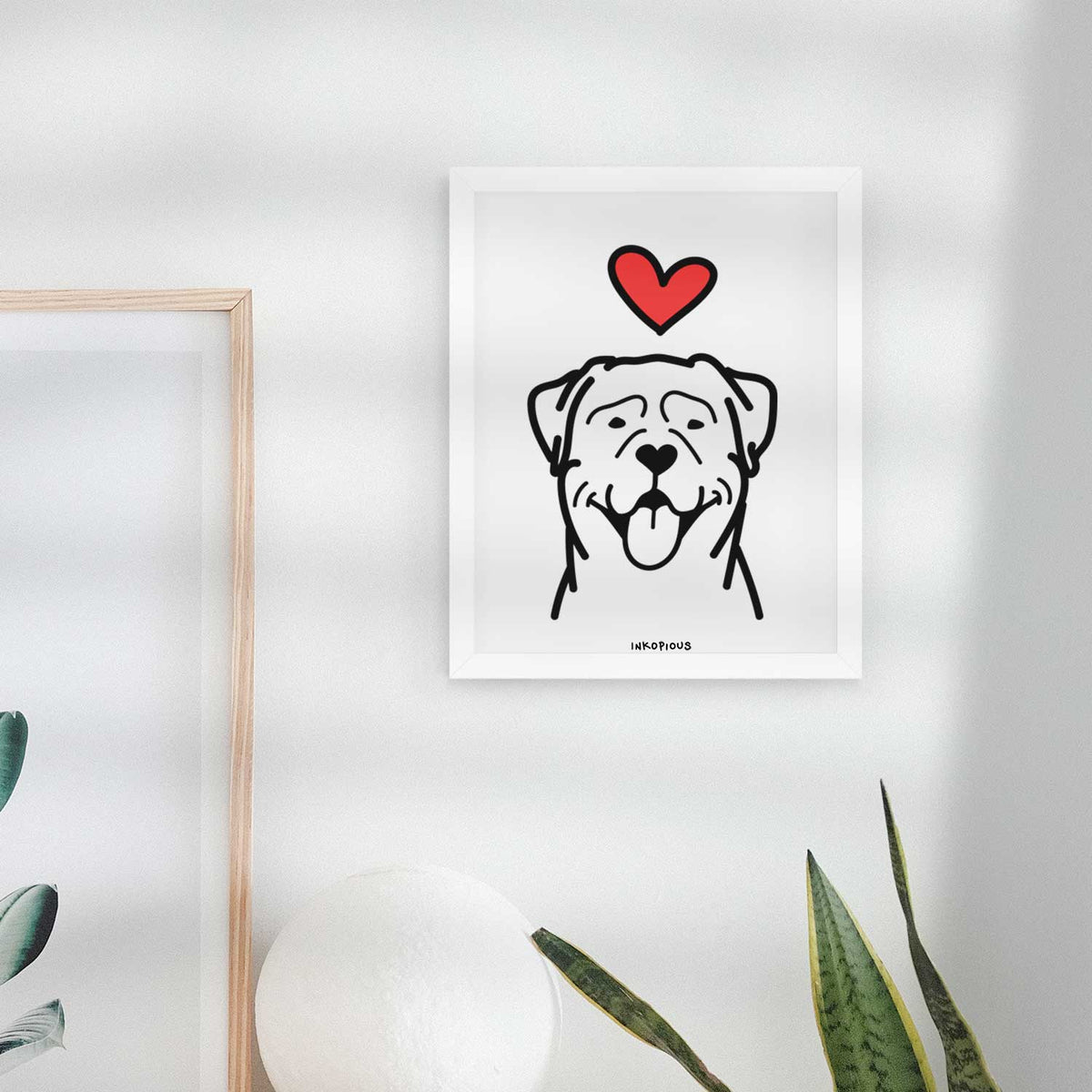 Love Always Rottweiler Art Print