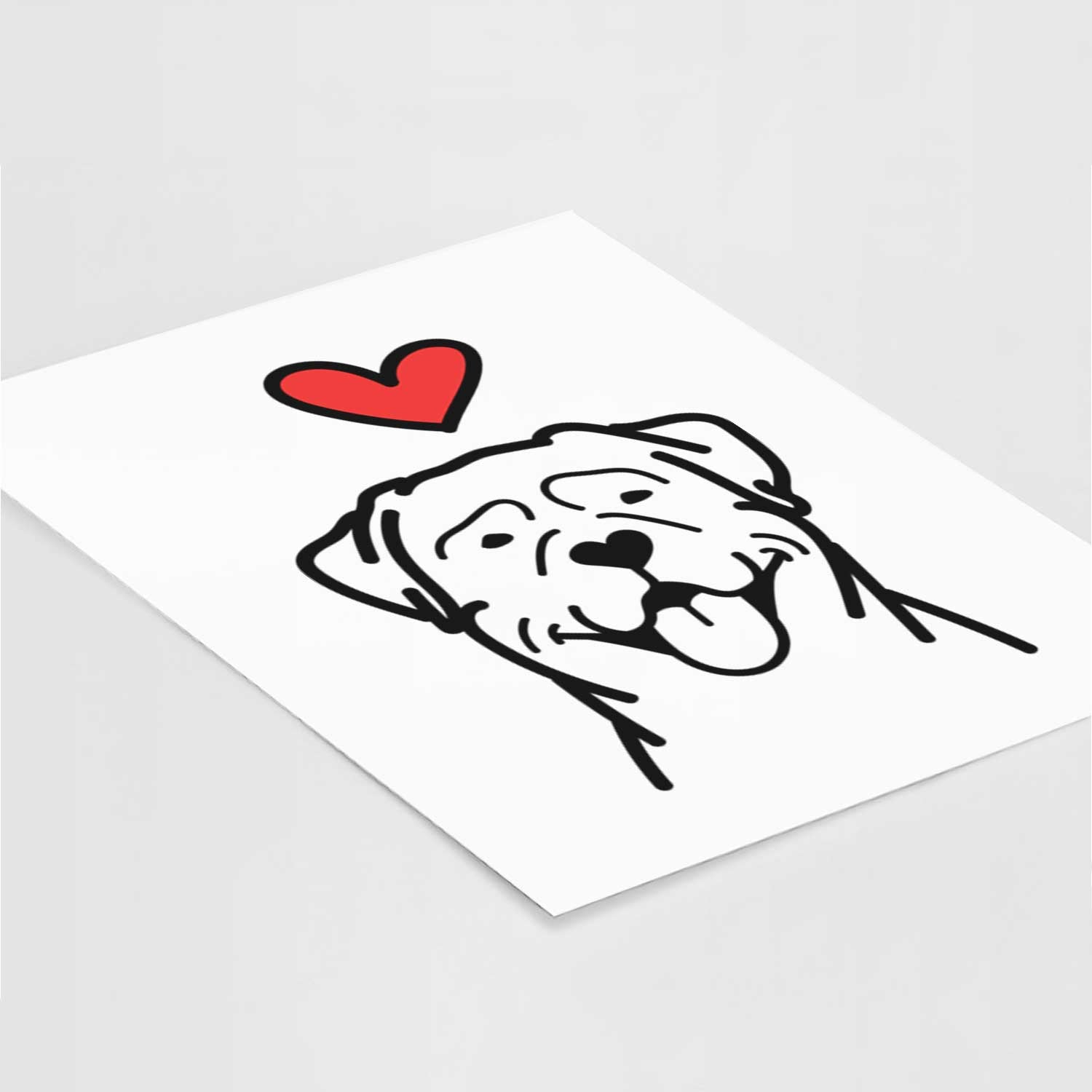 Love Always Rottweiler Art Print