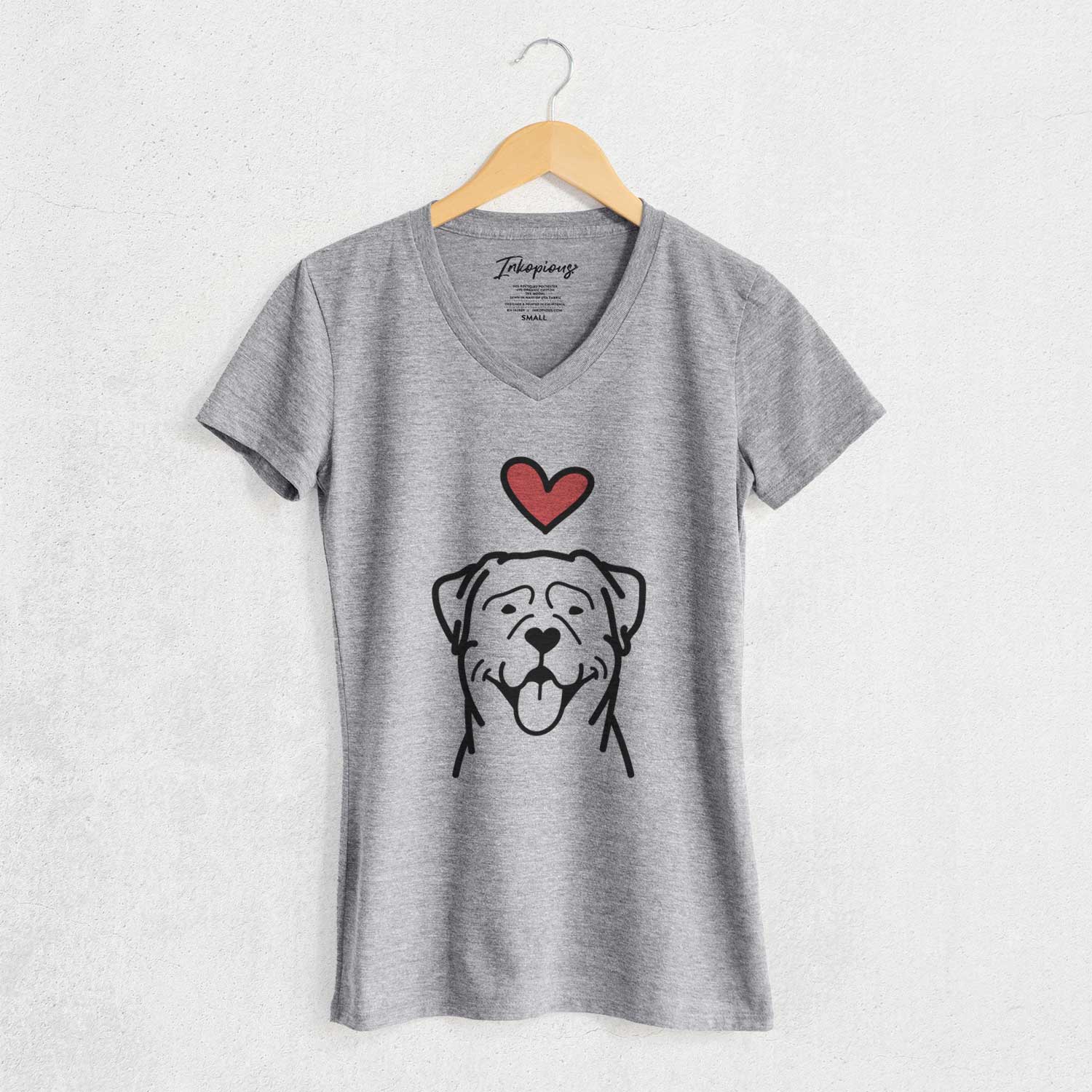 Love Always Rottweiler - Women's V-neck Shirt