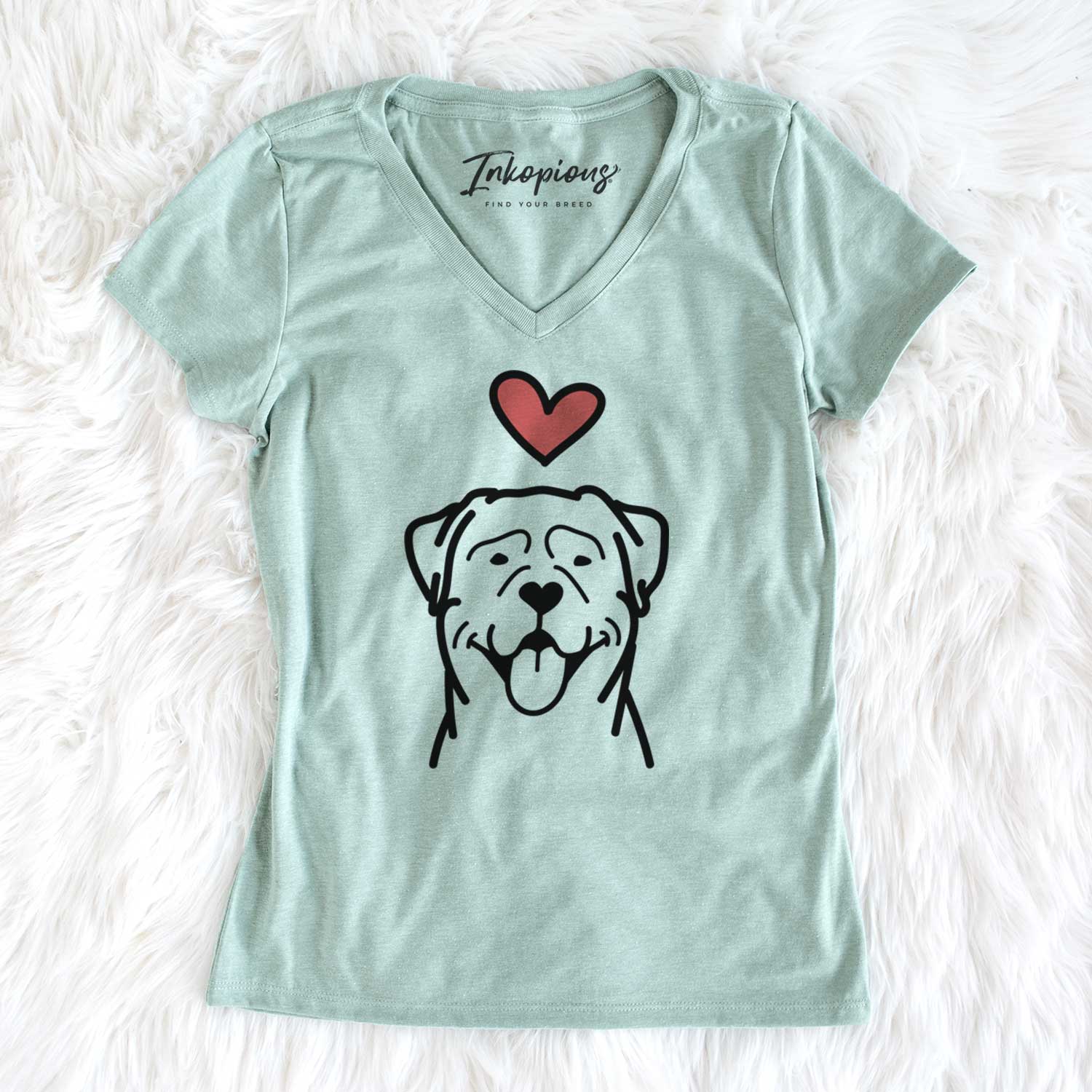 Love Always Rottweiler - Women's V-neck Shirt