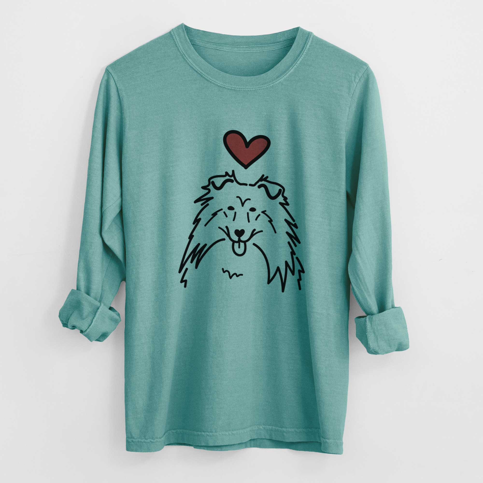 Love Always Rough Collie - Heavyweight 100% Cotton Long Sleeve