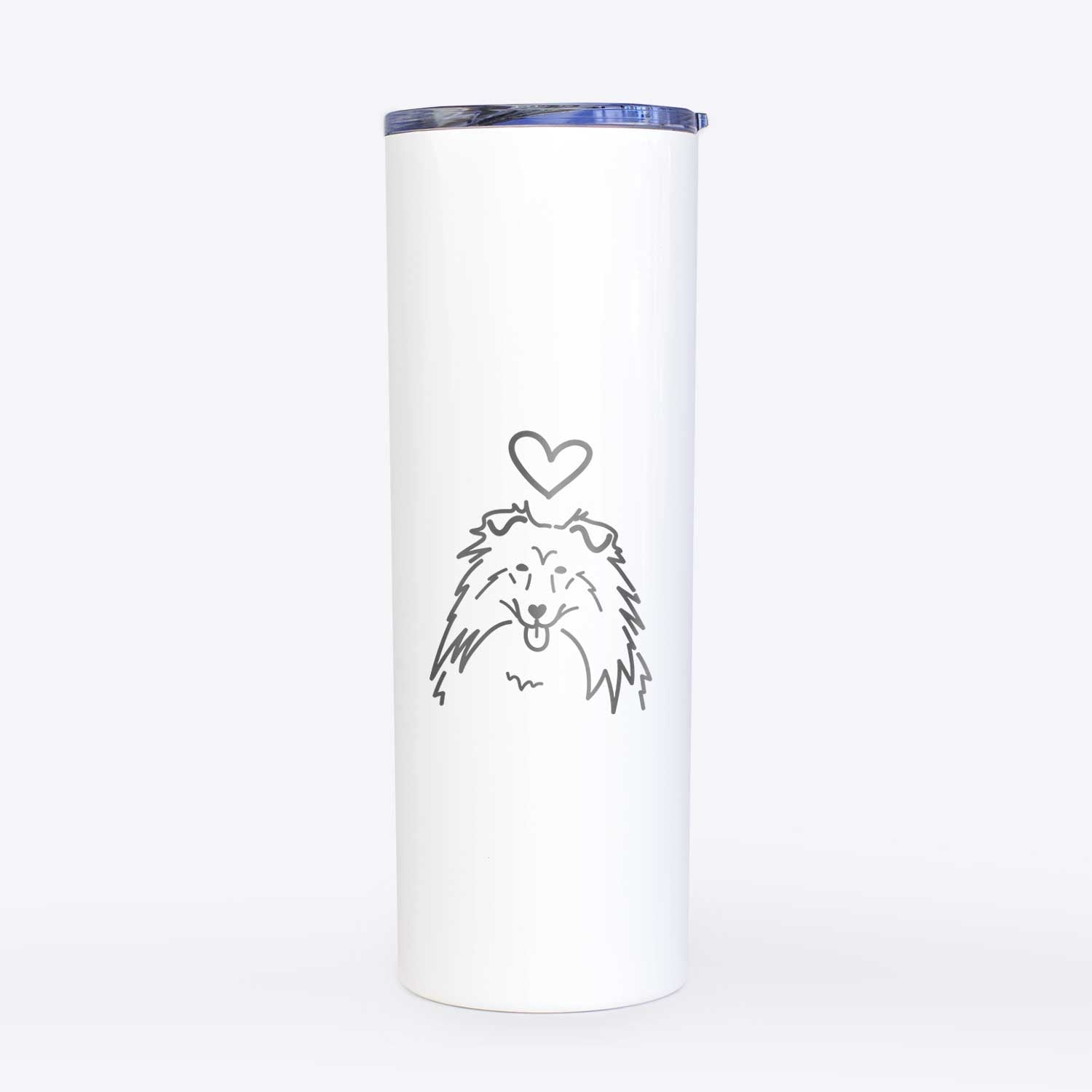 Love Always Rough Collie - 20oz Skinny Tumbler