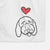 Love Always Bernedoodle - Ruby - Decorative Hand Towel