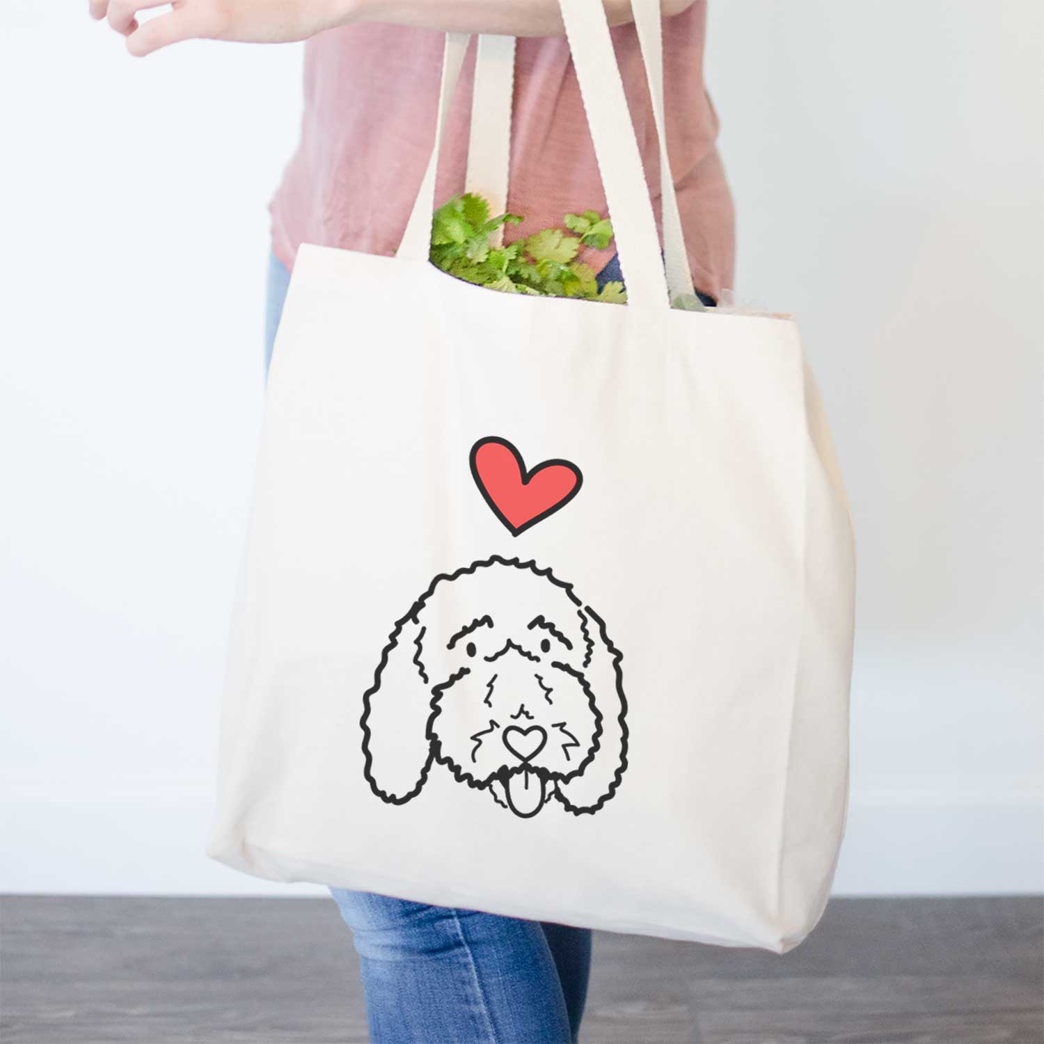 Love Always Bernedoodle - Ruby - Tote Bag