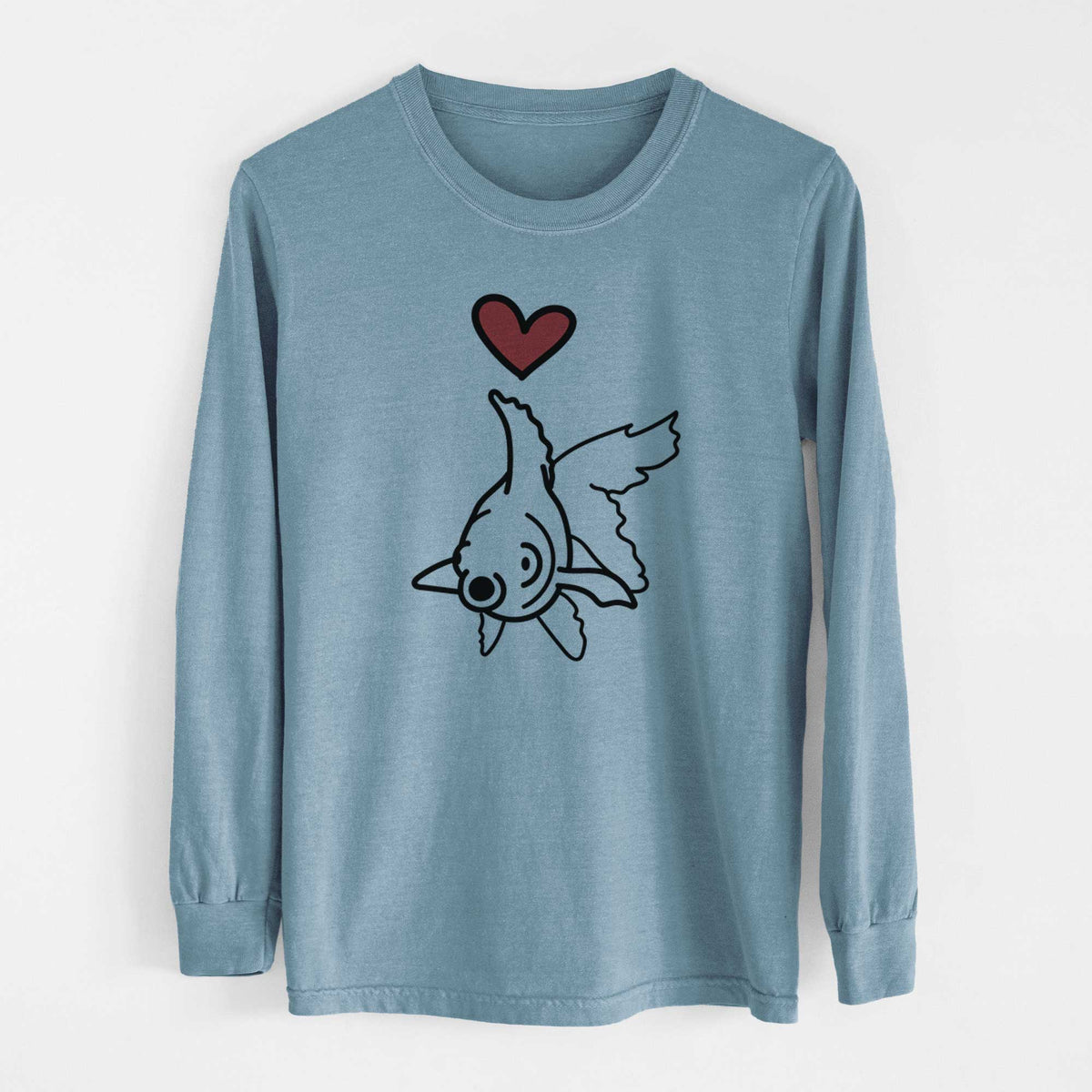Love Always Goldfish - Ruby - Heavyweight 100% Cotton Long Sleeve