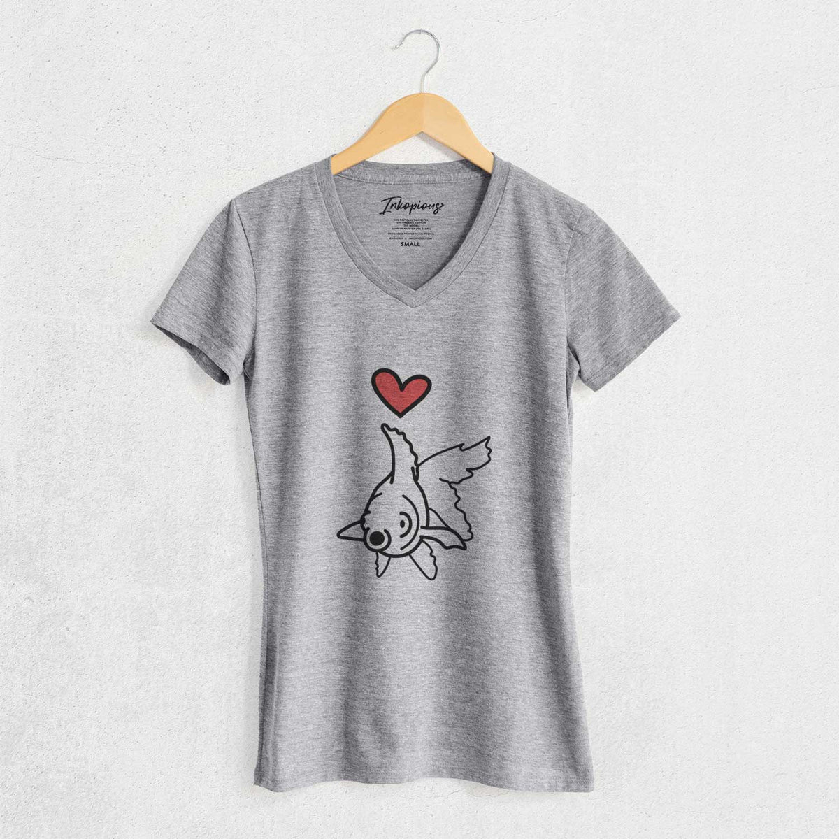 Love Always Goldfish - Ruby - Women's V-neck Shirt