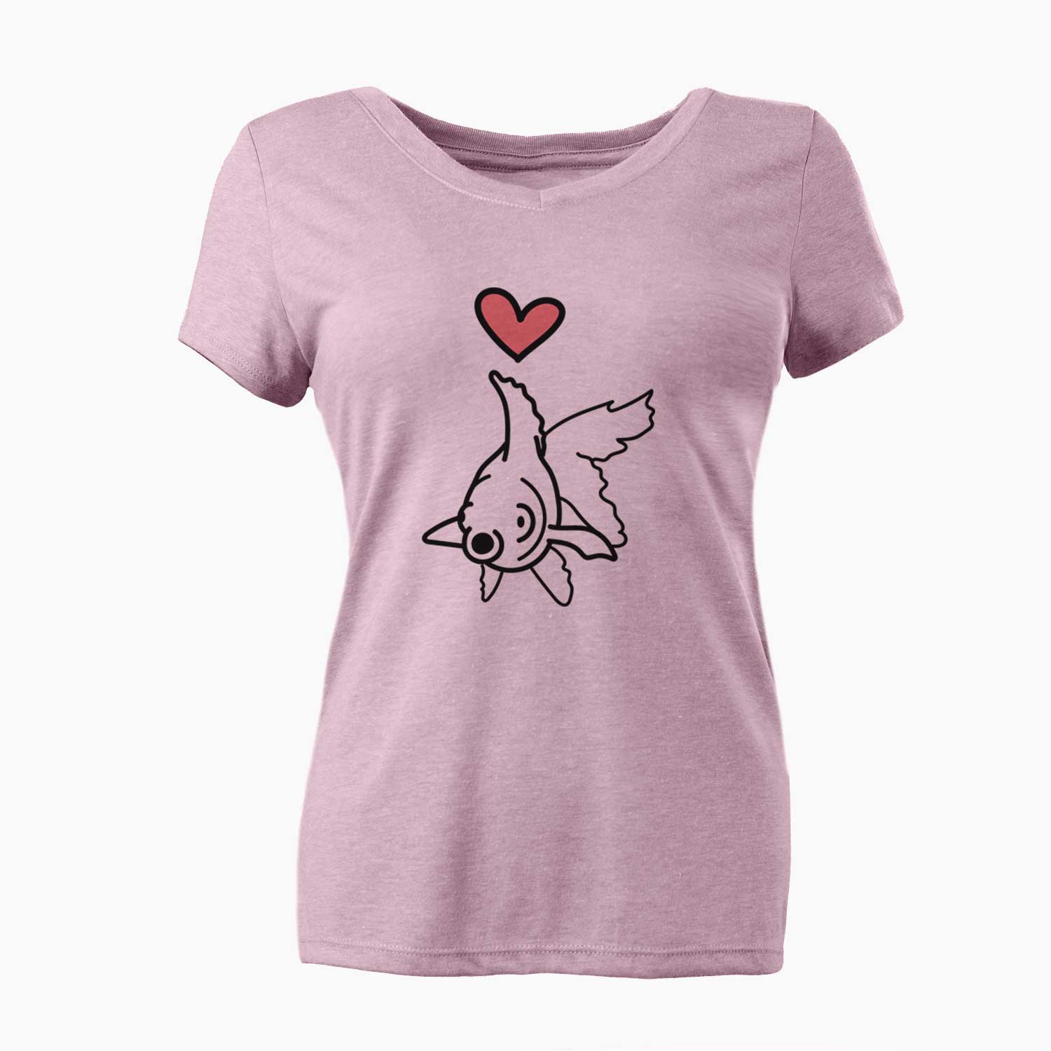 Love Always Goldfish - Ruby - Women's V-neck Shirt