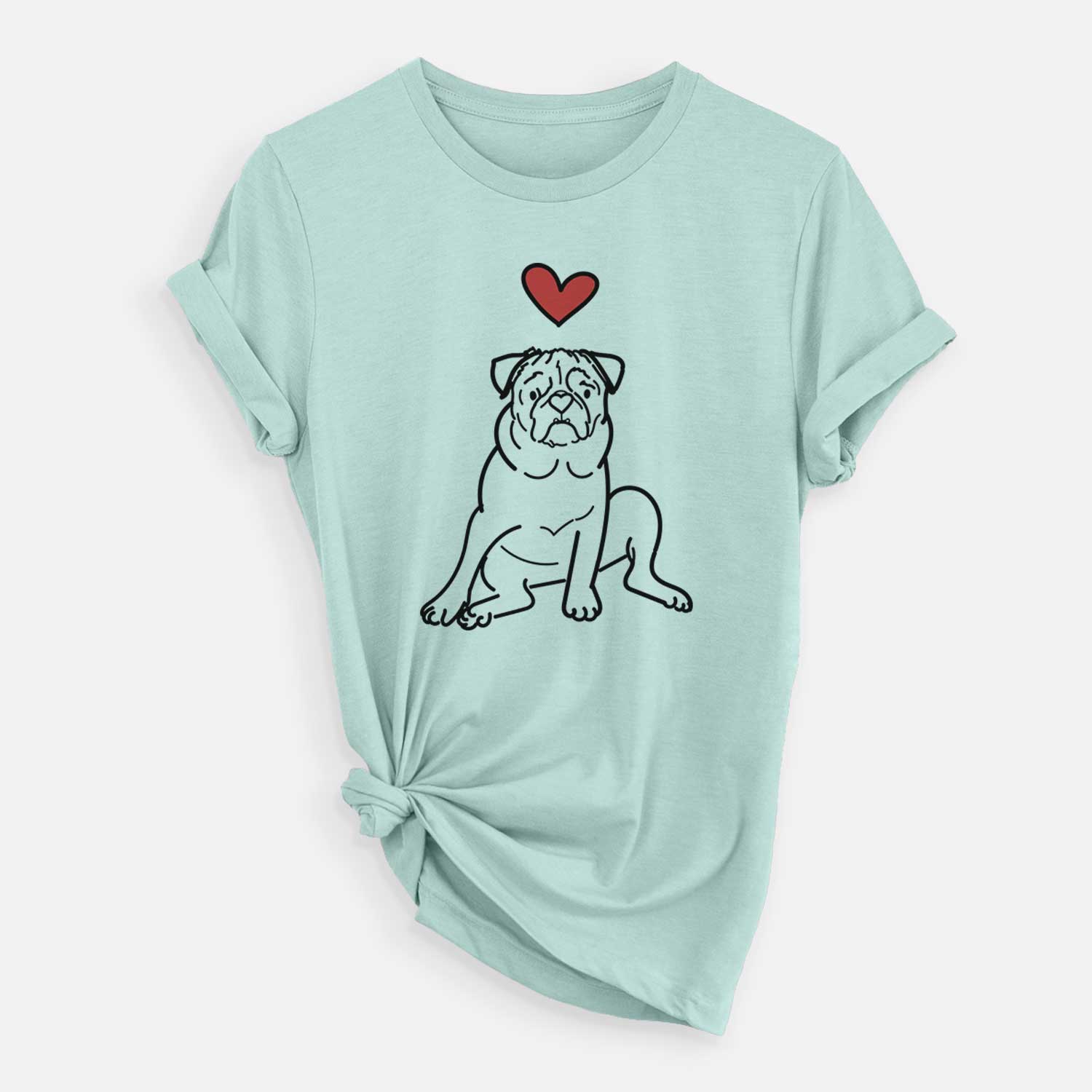 Love Always Pug - Rudy - Unisex Crewneck