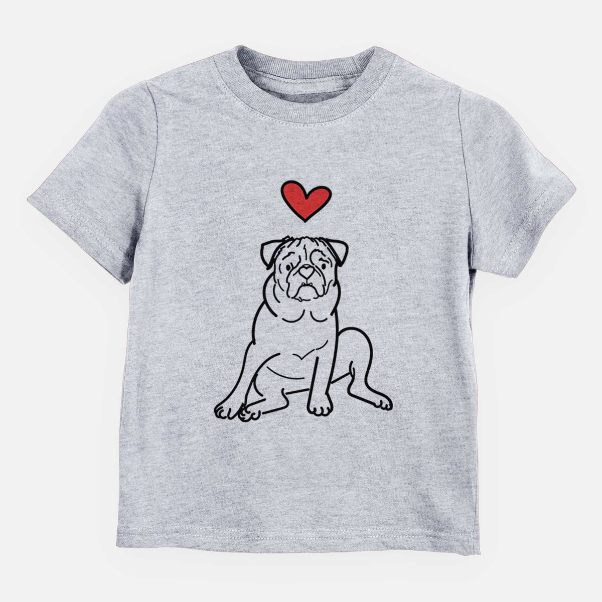 Love Always Pug - Rudy - Kids/Youth/Toddler Shirt