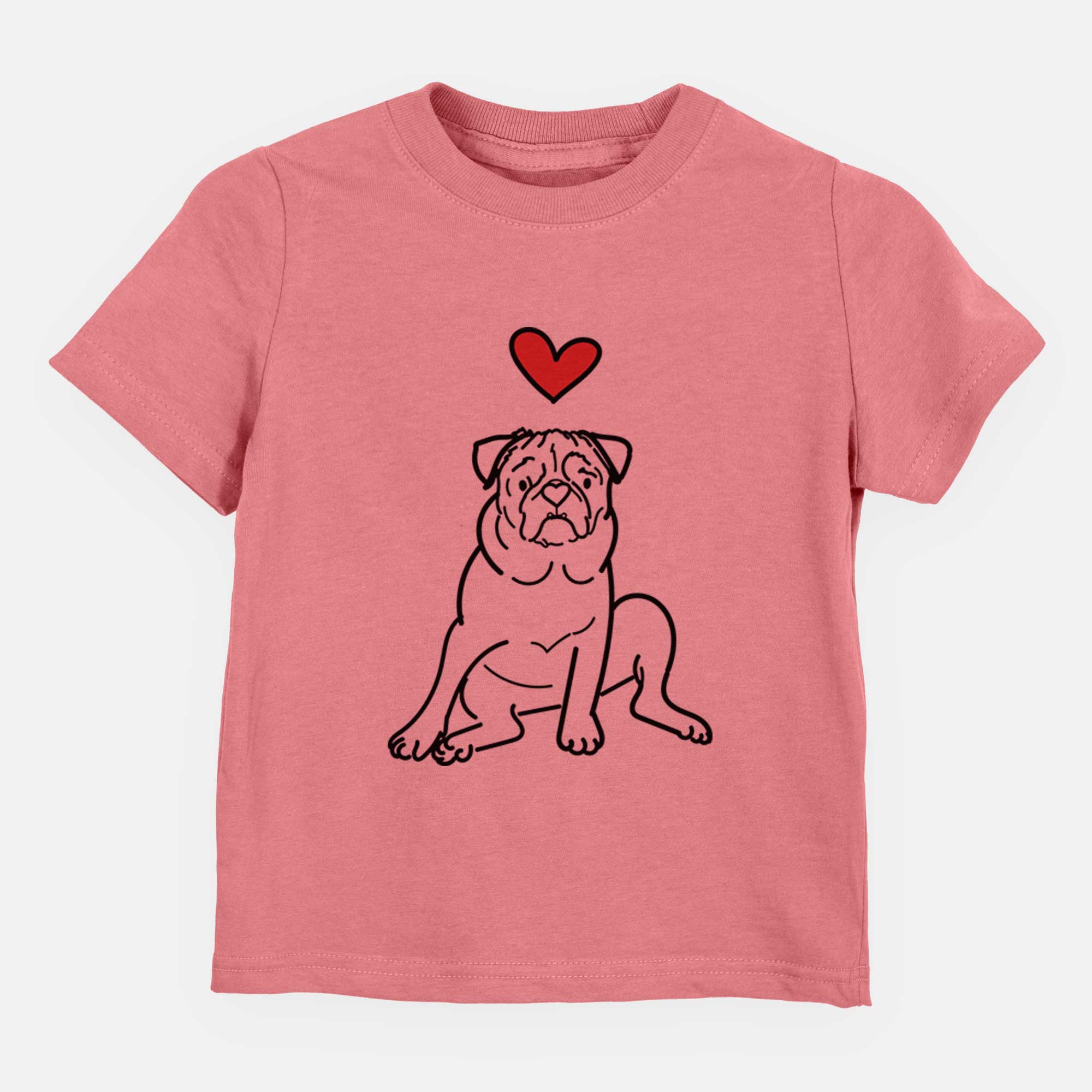 Love Always Pug - Rudy - Kids/Youth/Toddler Shirt