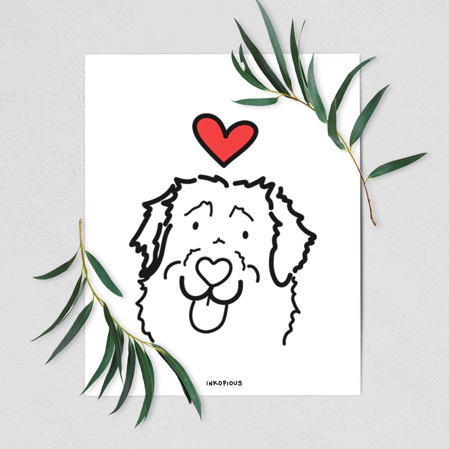 Love Always Leonberger - Sabre Art Print