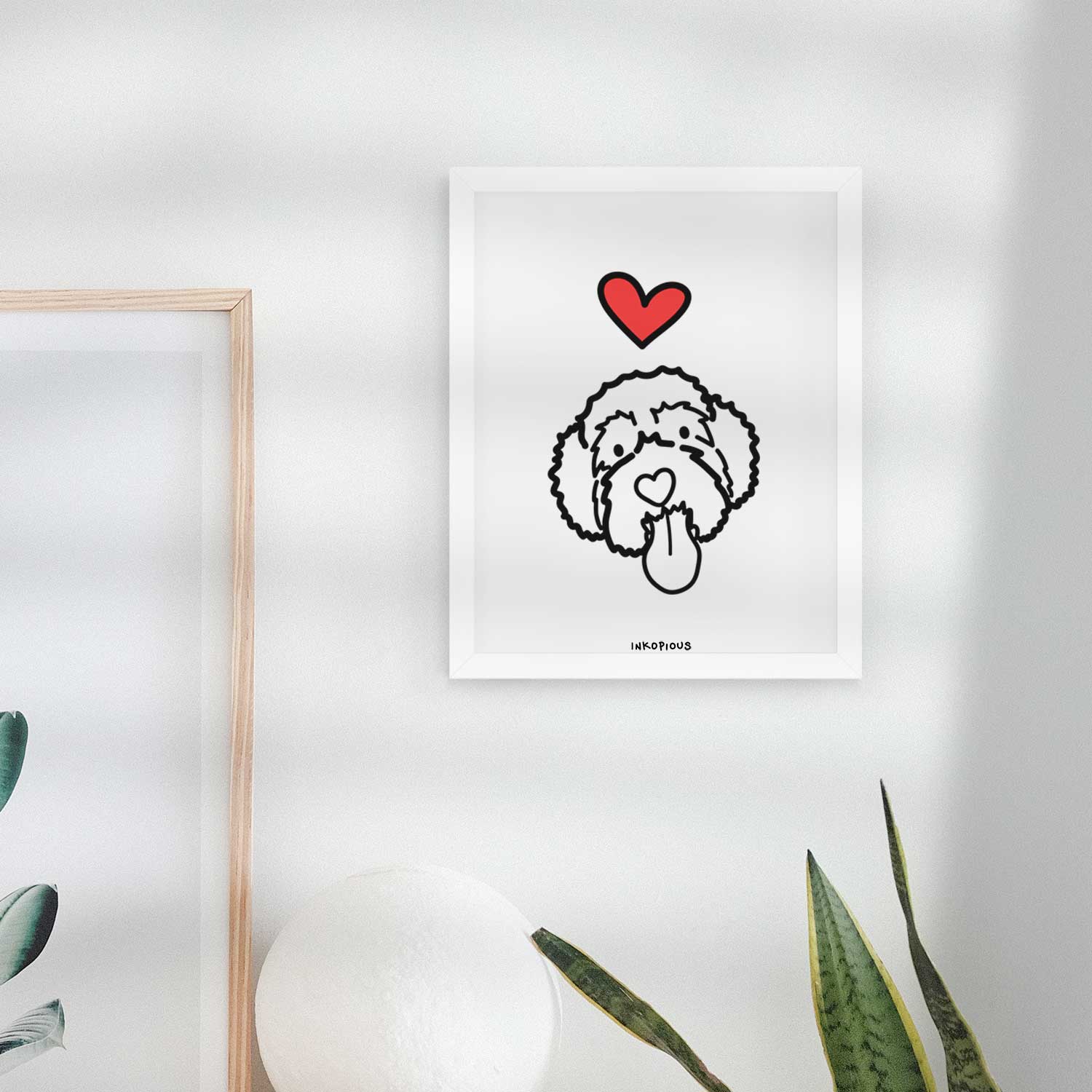 Love Always Portguese Water Dog - Sam Art Print