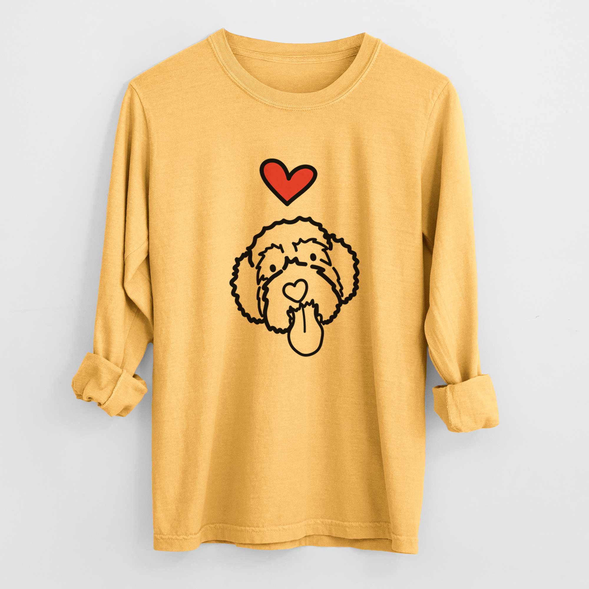 Love Always Portguese Water Dog - Sam - Heavyweight 100% Cotton Long Sleeve