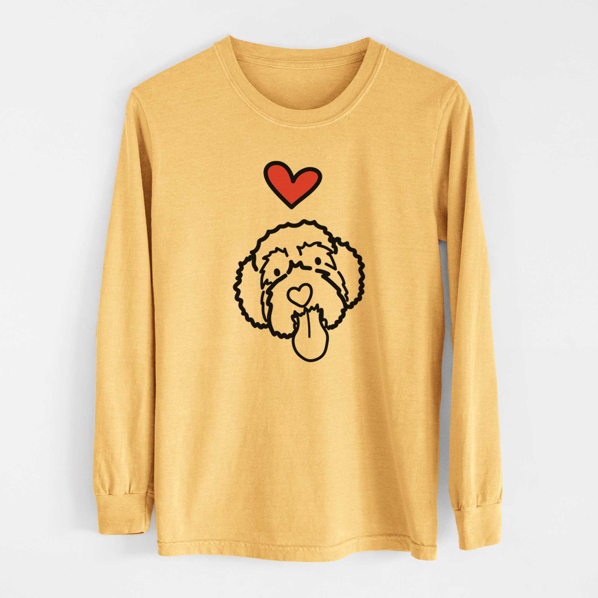 Love Always Portguese Water Dog - Sam - Heavyweight 100% Cotton Long Sleeve