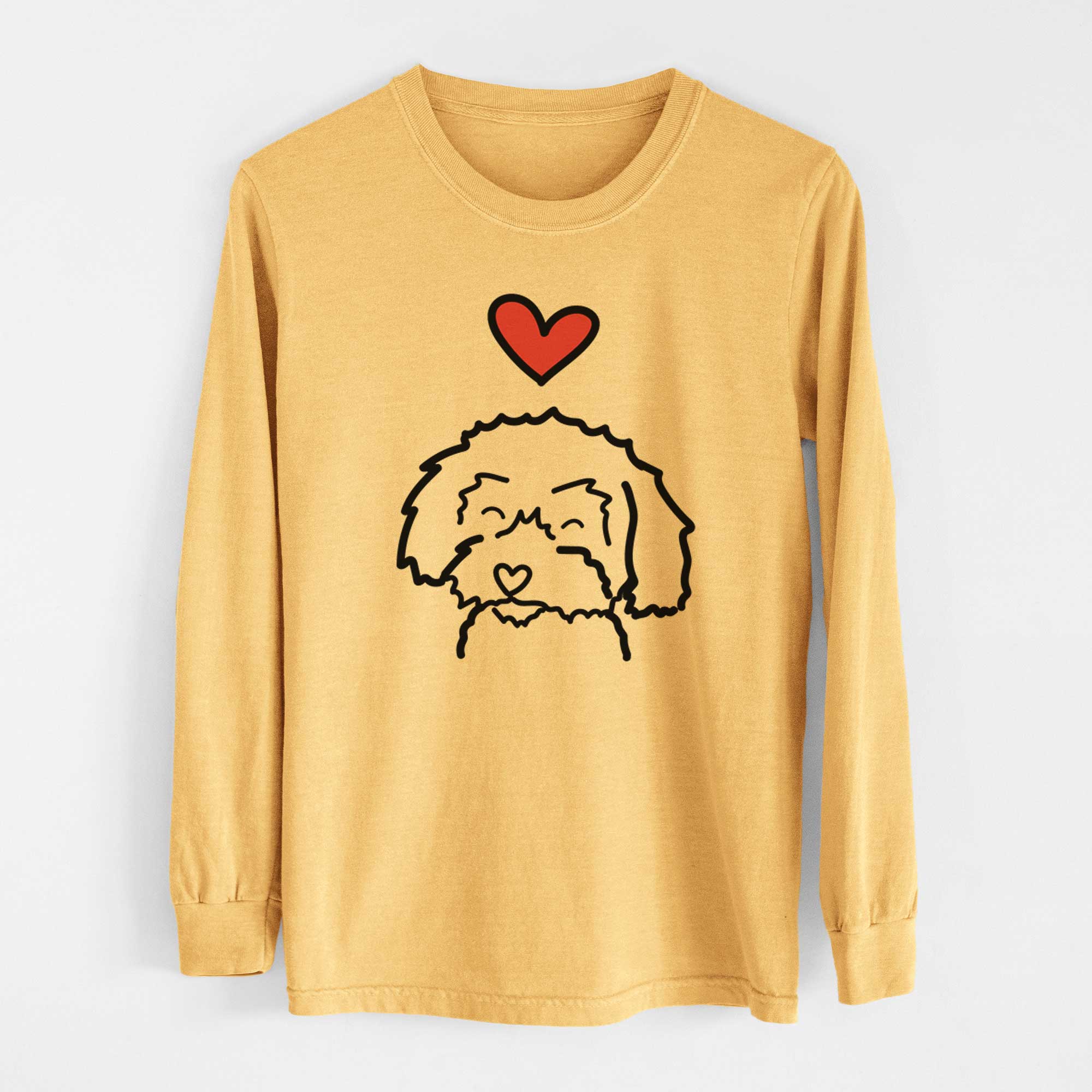 Love Always Schnoodle - Heavyweight 100% Cotton Long Sleeve