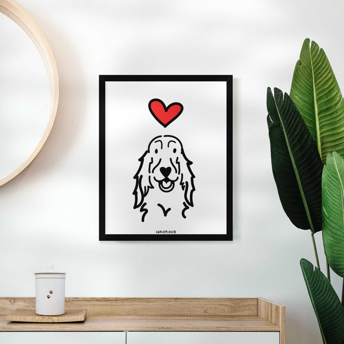 Love Always Setter Art Print