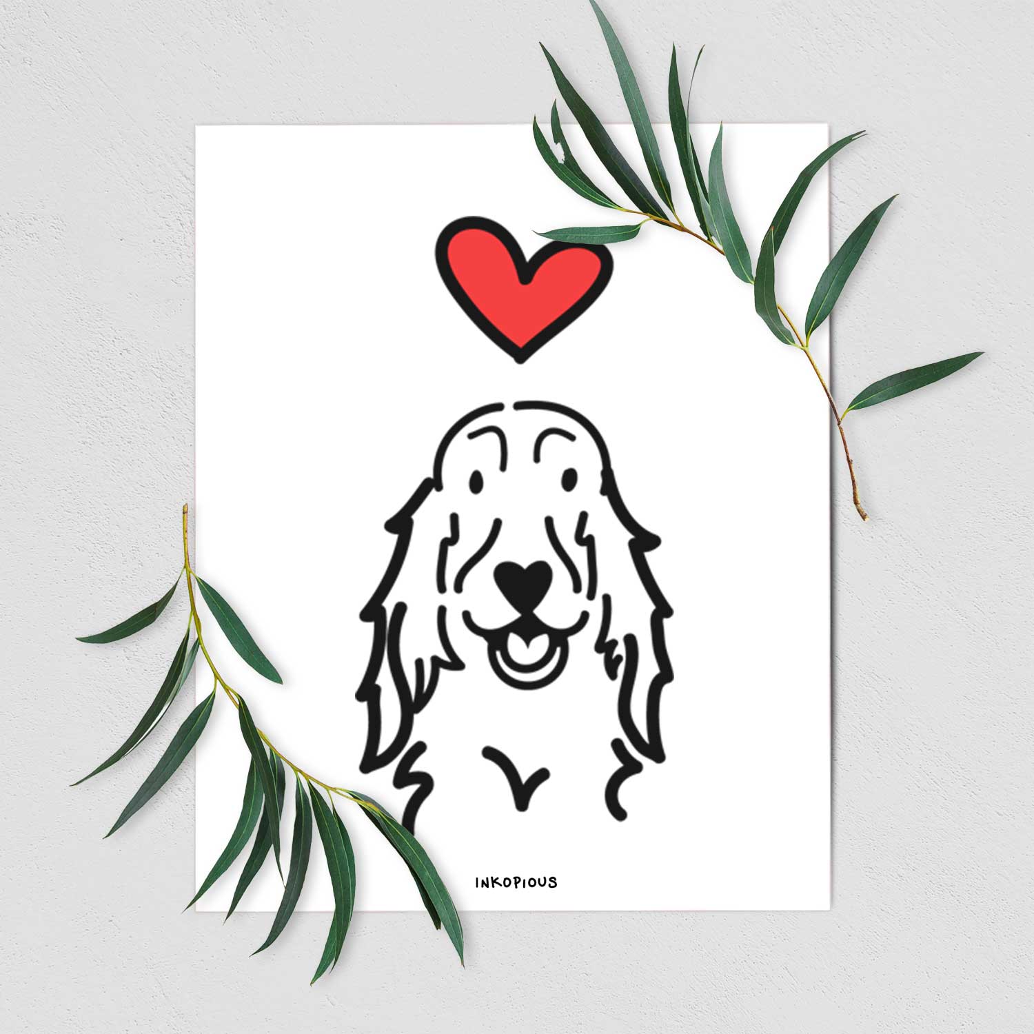 Love Always Setter Art Print