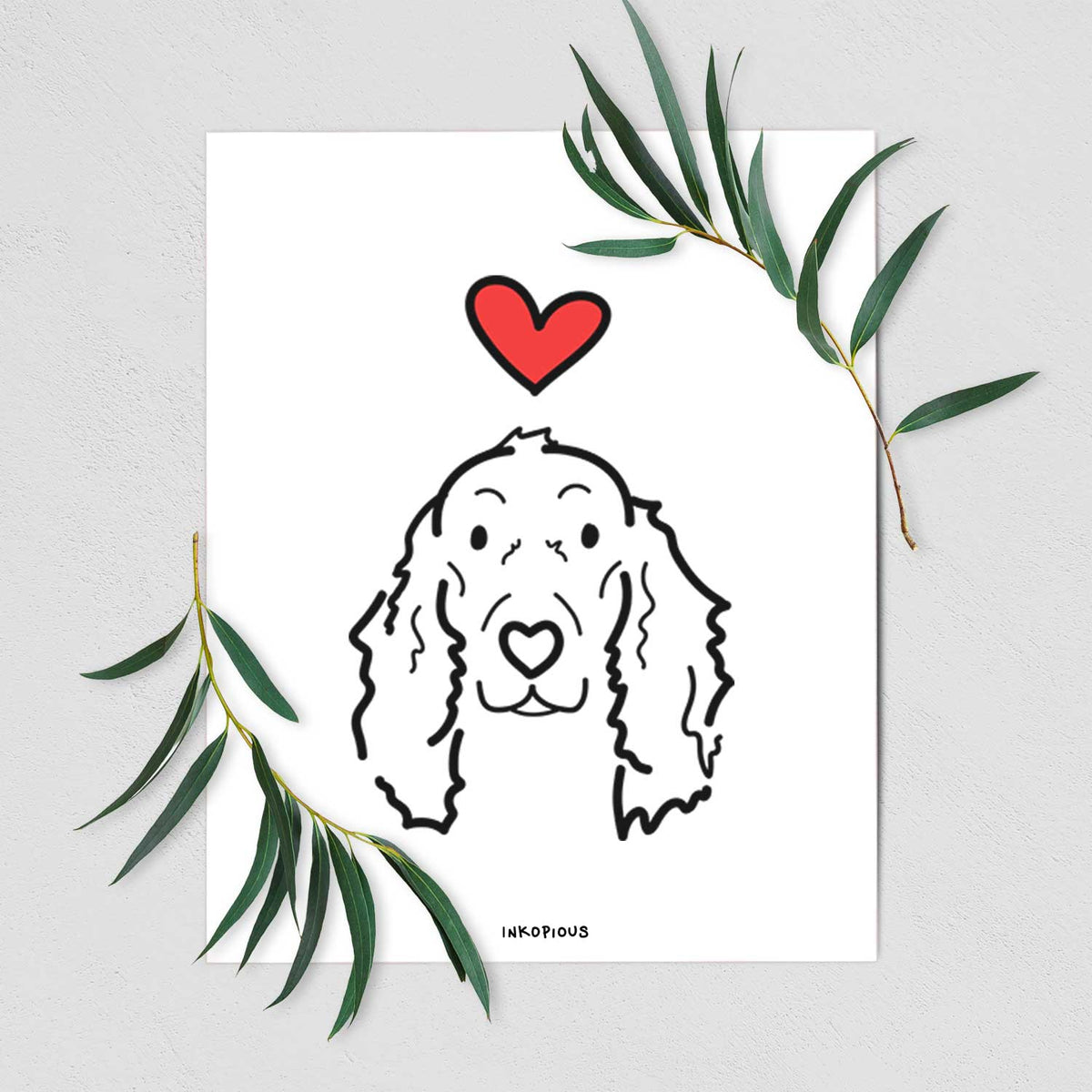 Love Always Irish Setter - Seven Art Print