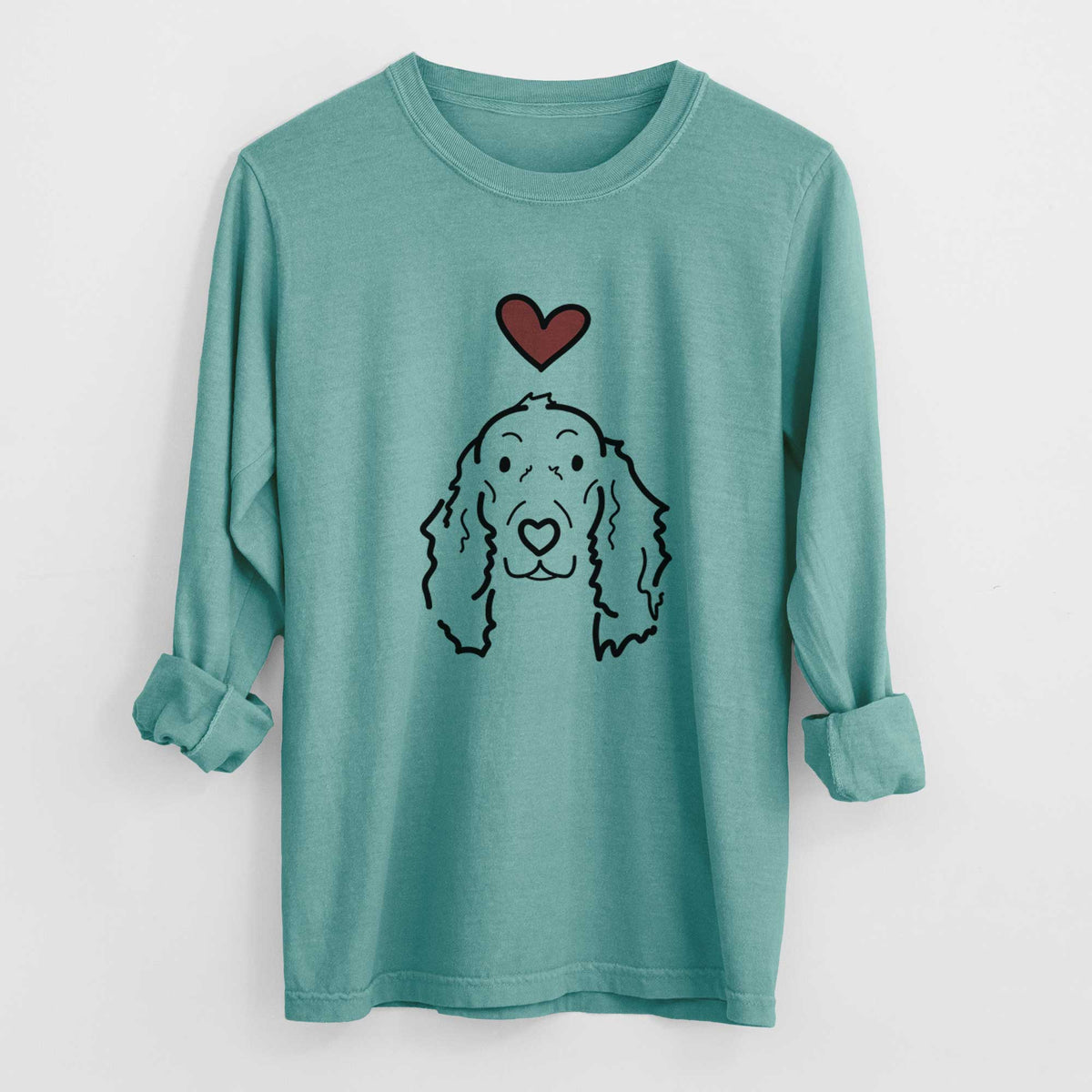 Love Always Irish Setter - Seven - Heavyweight 100% Cotton Long Sleeve