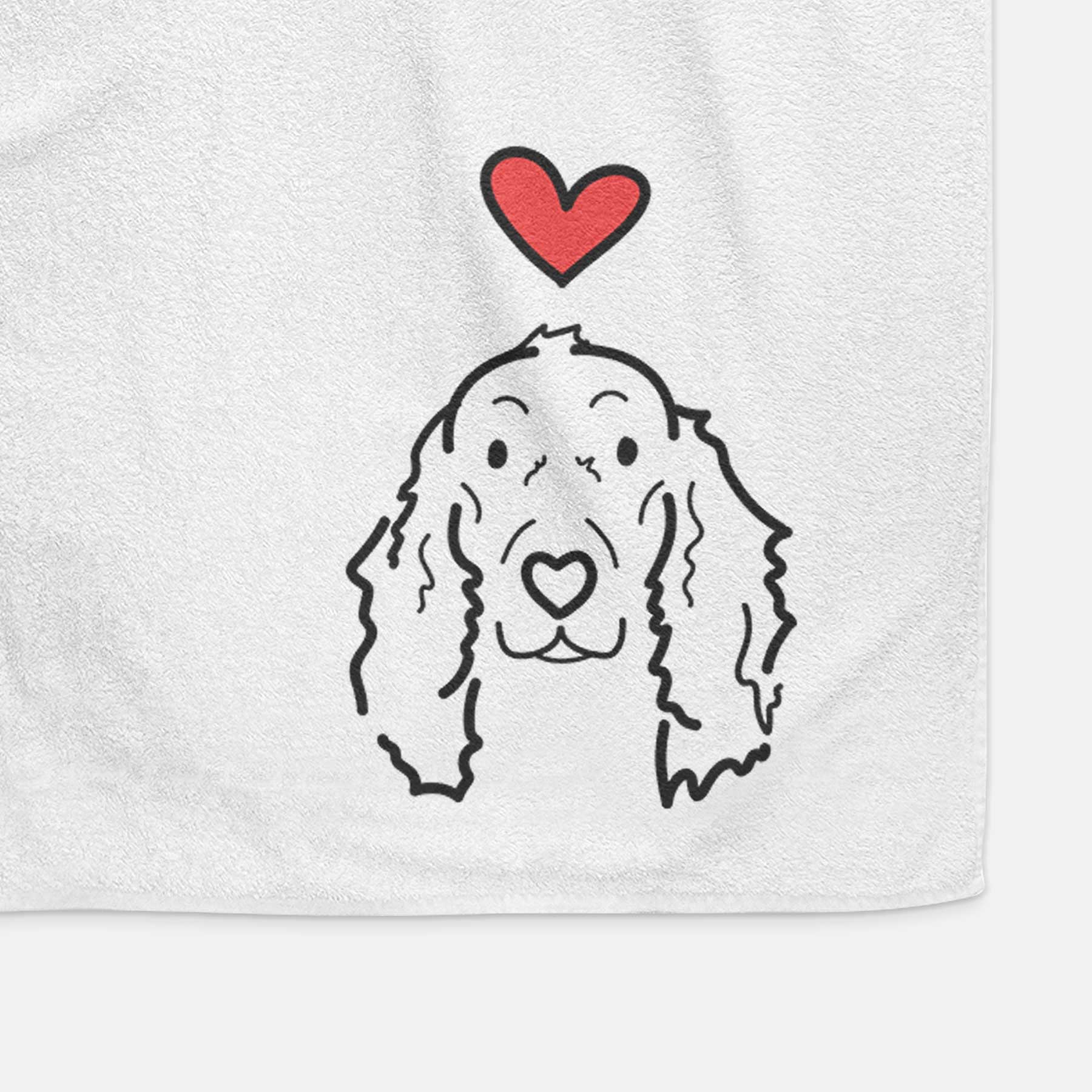 Love Always Irish Setter - Seven - Decorative Hand Towel