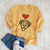 Love Always Pitbull Mix - Shadow - Heavyweight 100% Cotton Long Sleeve