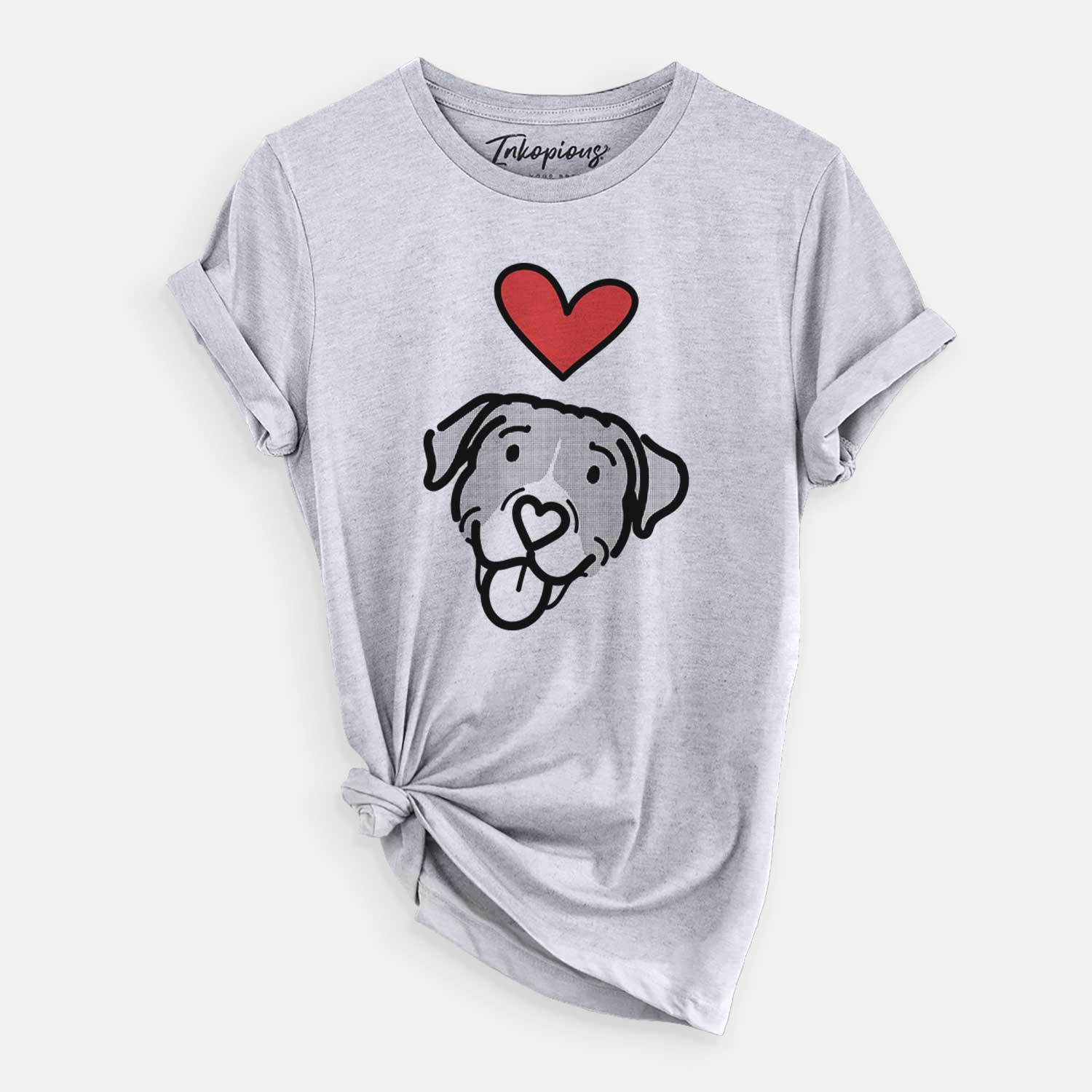 Love Always Pitbull Mix - Shadow - Unisex Crewneck