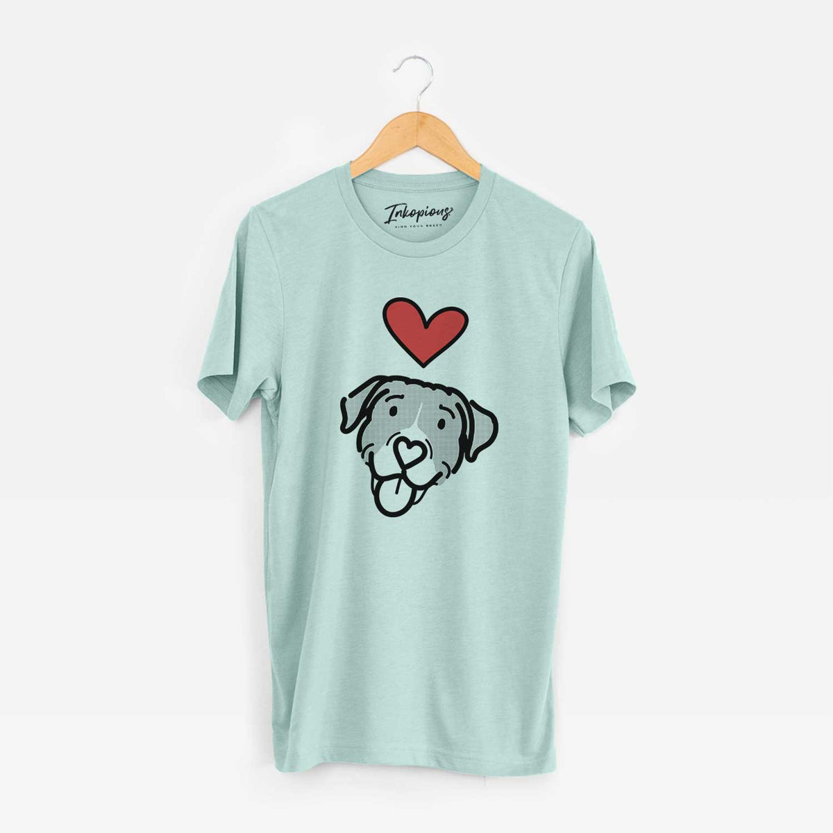 Love Always Pitbull Mix - Shadow - Unisex Crewneck