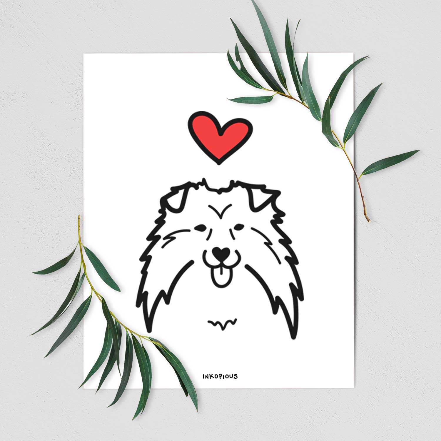 Love Always Shetland Sheepdog Art Print