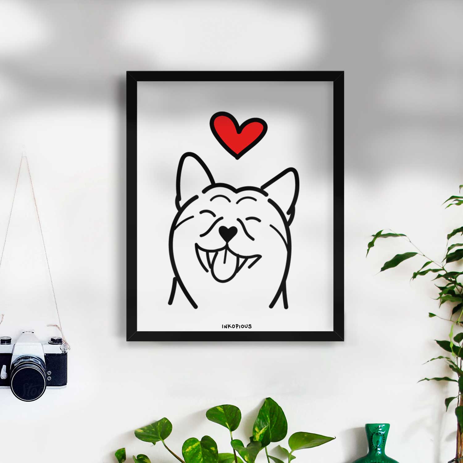 Love Always Shiba Inu Art Print
