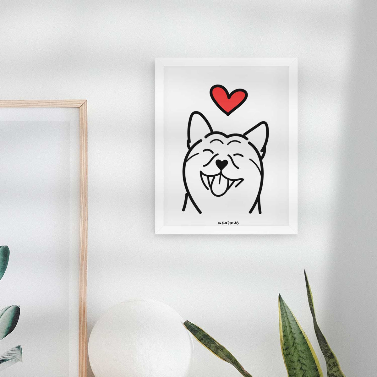 Love Always Shiba Inu Art Print