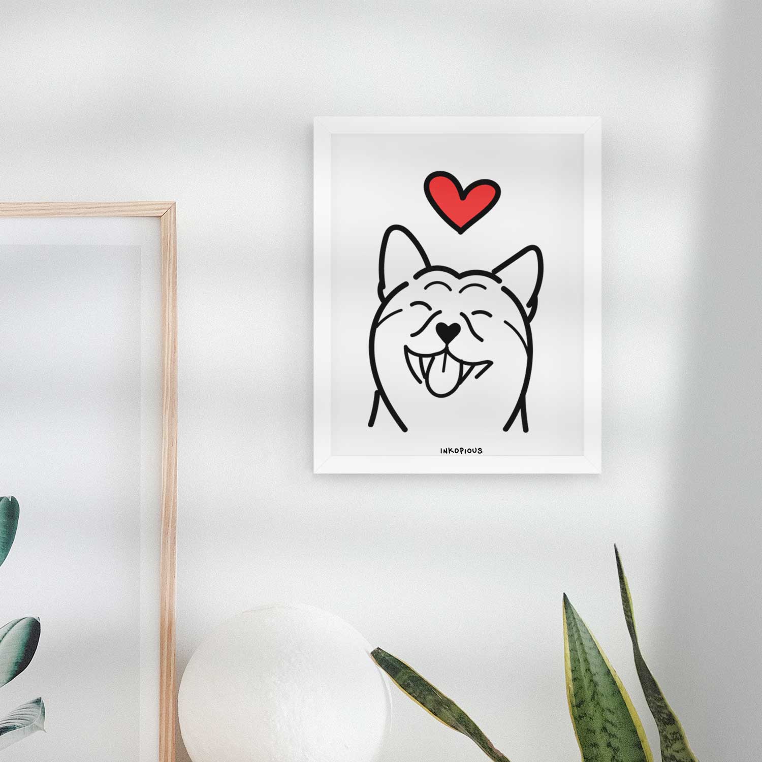 Love Always Shiba Inu Art Print
