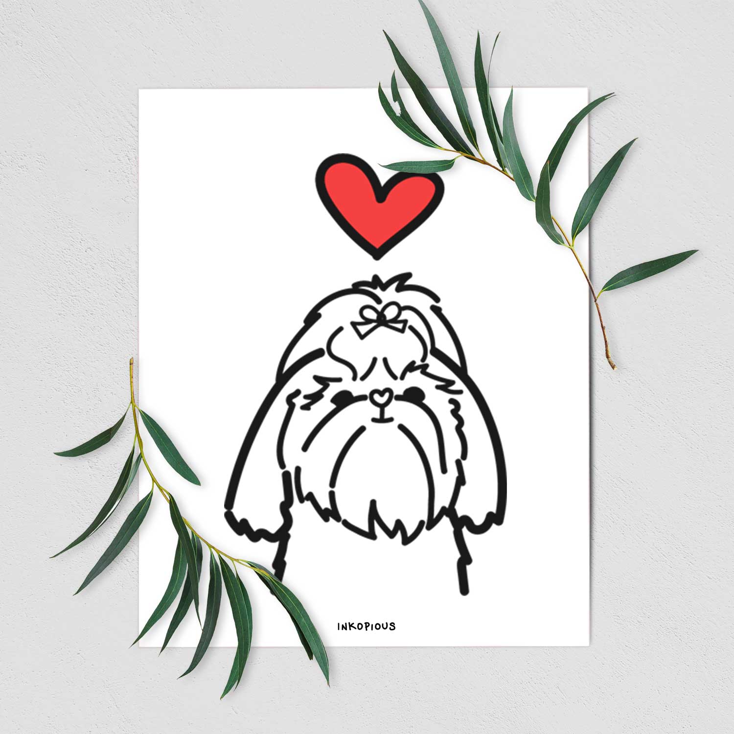Love Always Shih Tzu Art Print