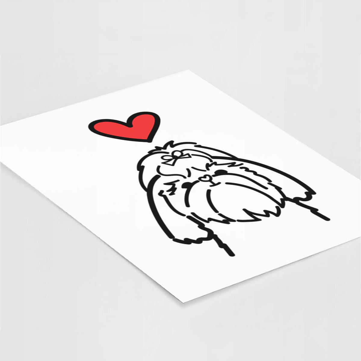 Love Always Shih Tzu Art Print