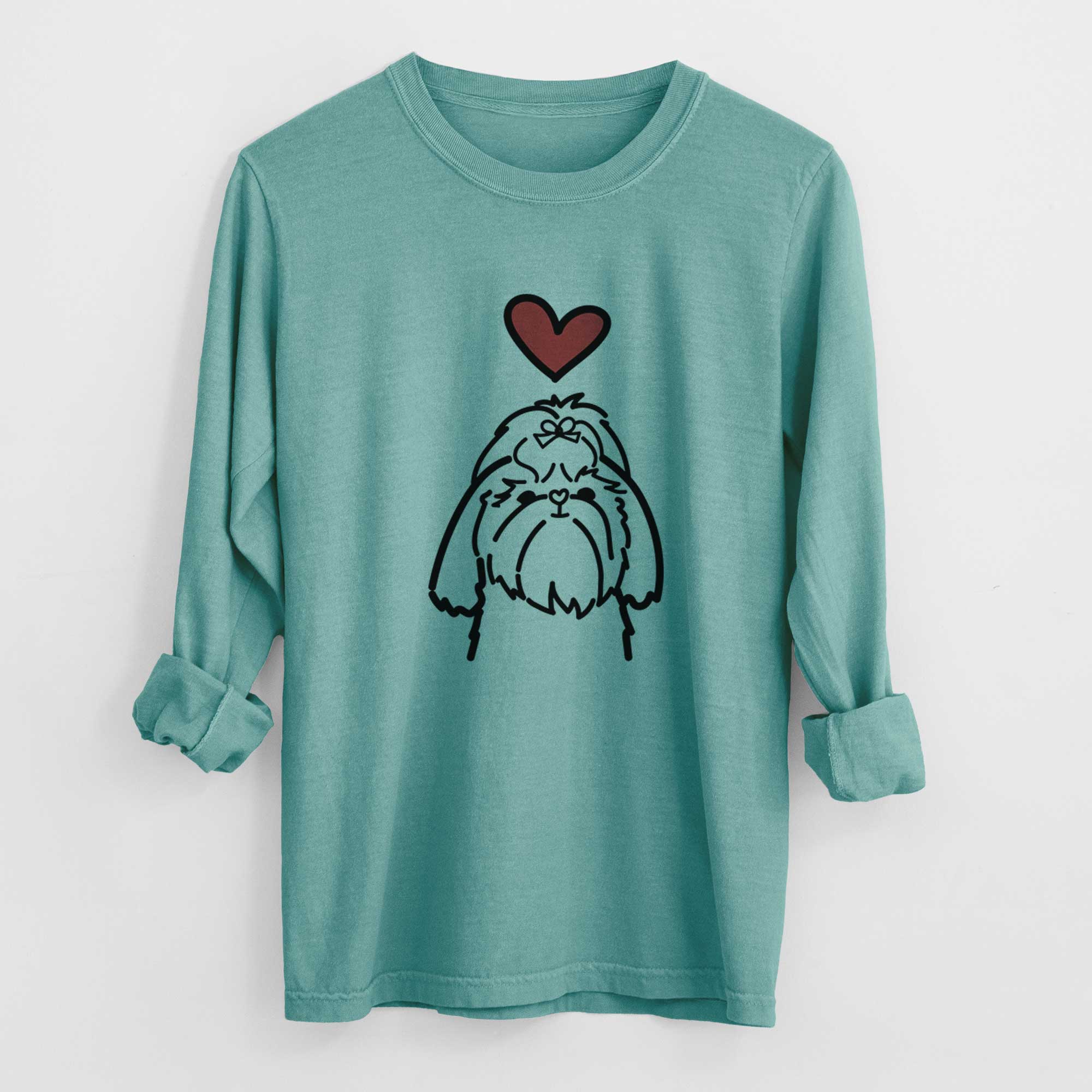 Love Always Shih Tzu - Heavyweight 100% Cotton Long Sleeve