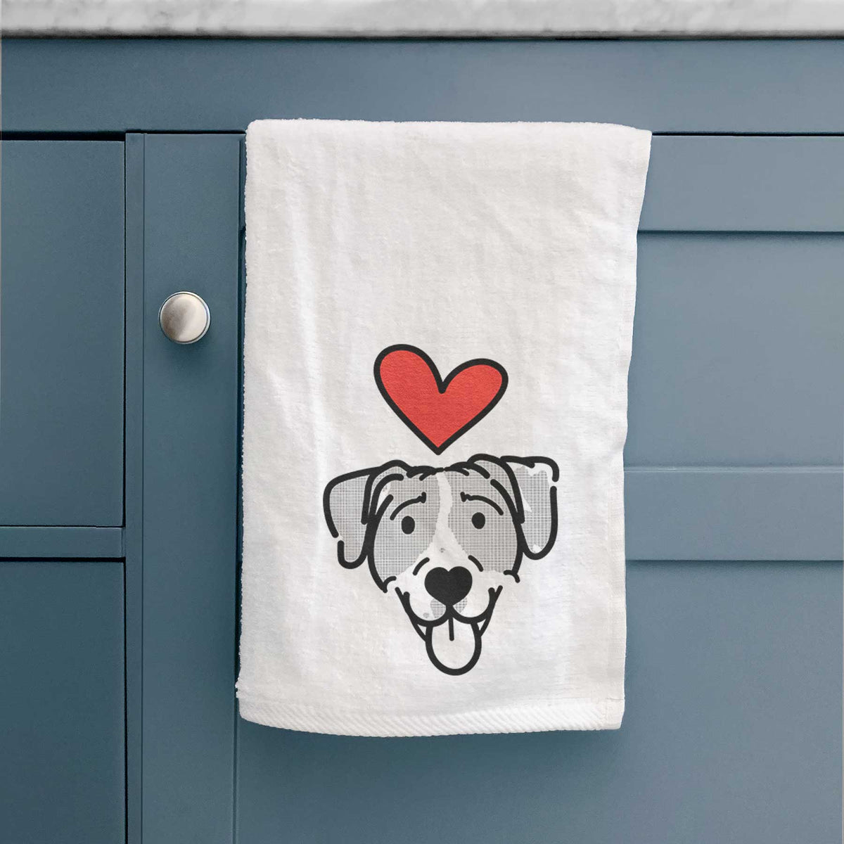 Love Always Bluetick Coonhound - Shiva - Decorative Hand Towel