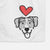 Love Always Bluetick Coonhound - Shiva - Decorative Hand Towel