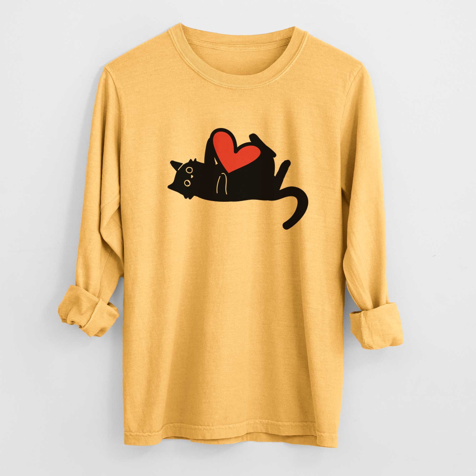 Love Always Black Cat - Smash - Heavyweight 100% Cotton Long Sleeve